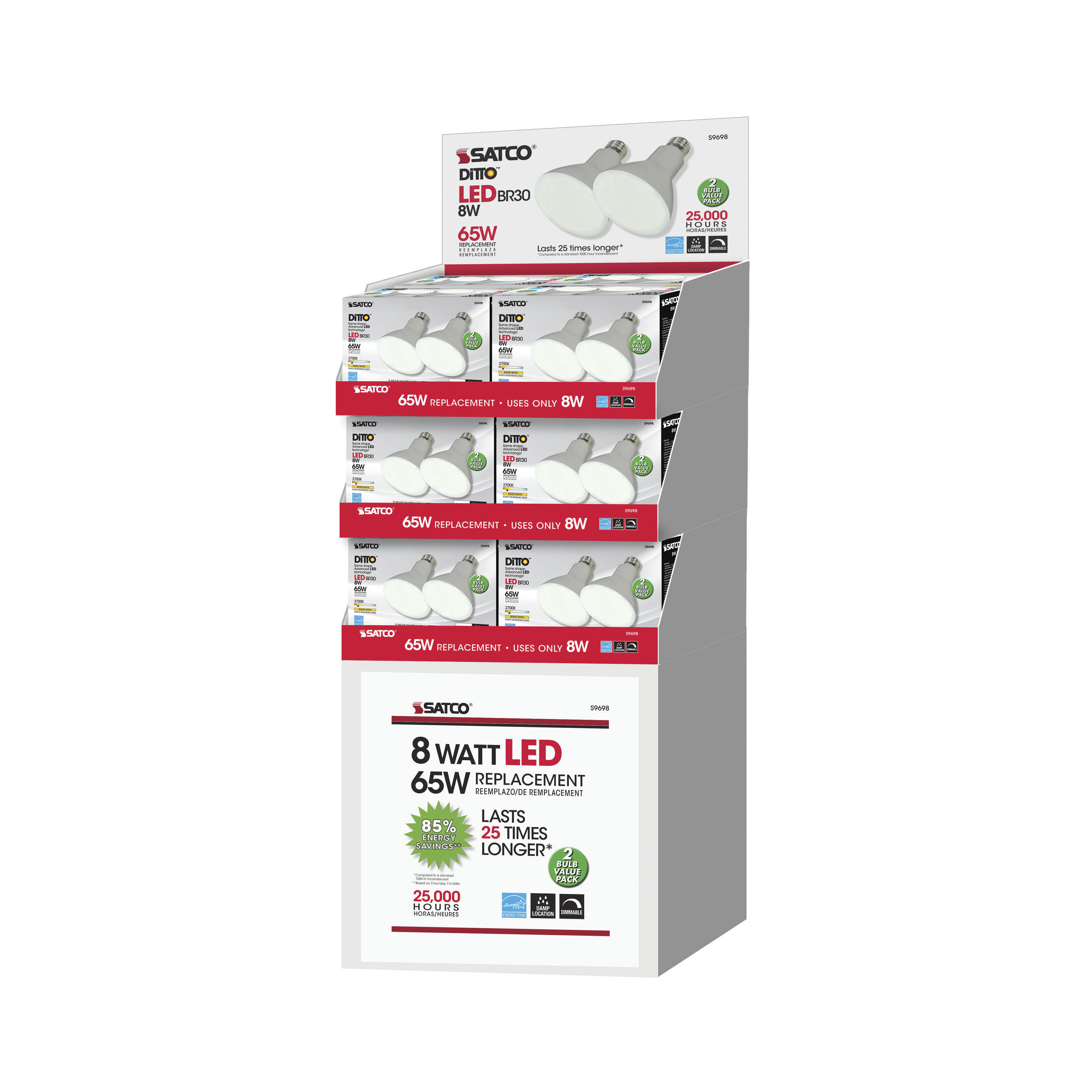 8BR30/LED/2700K/650L/2PK - S9698