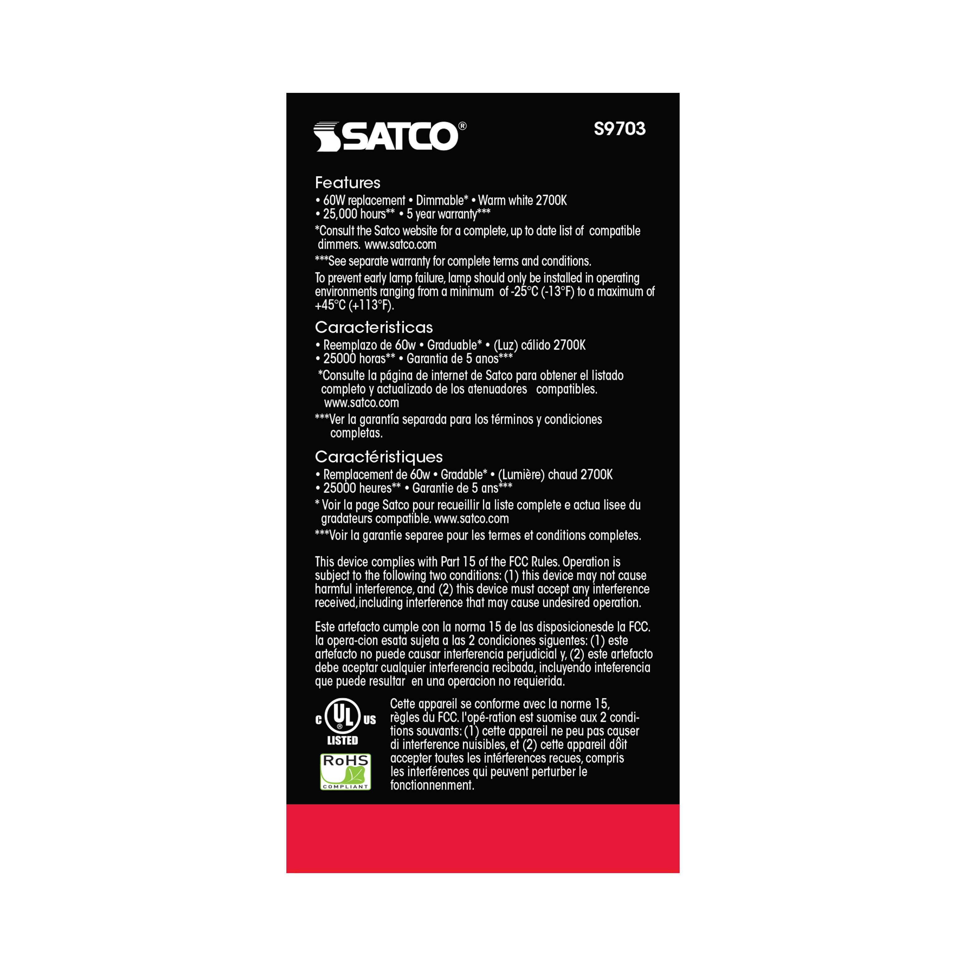 10A19/OMNI/LED/27K/90CRI - S9703