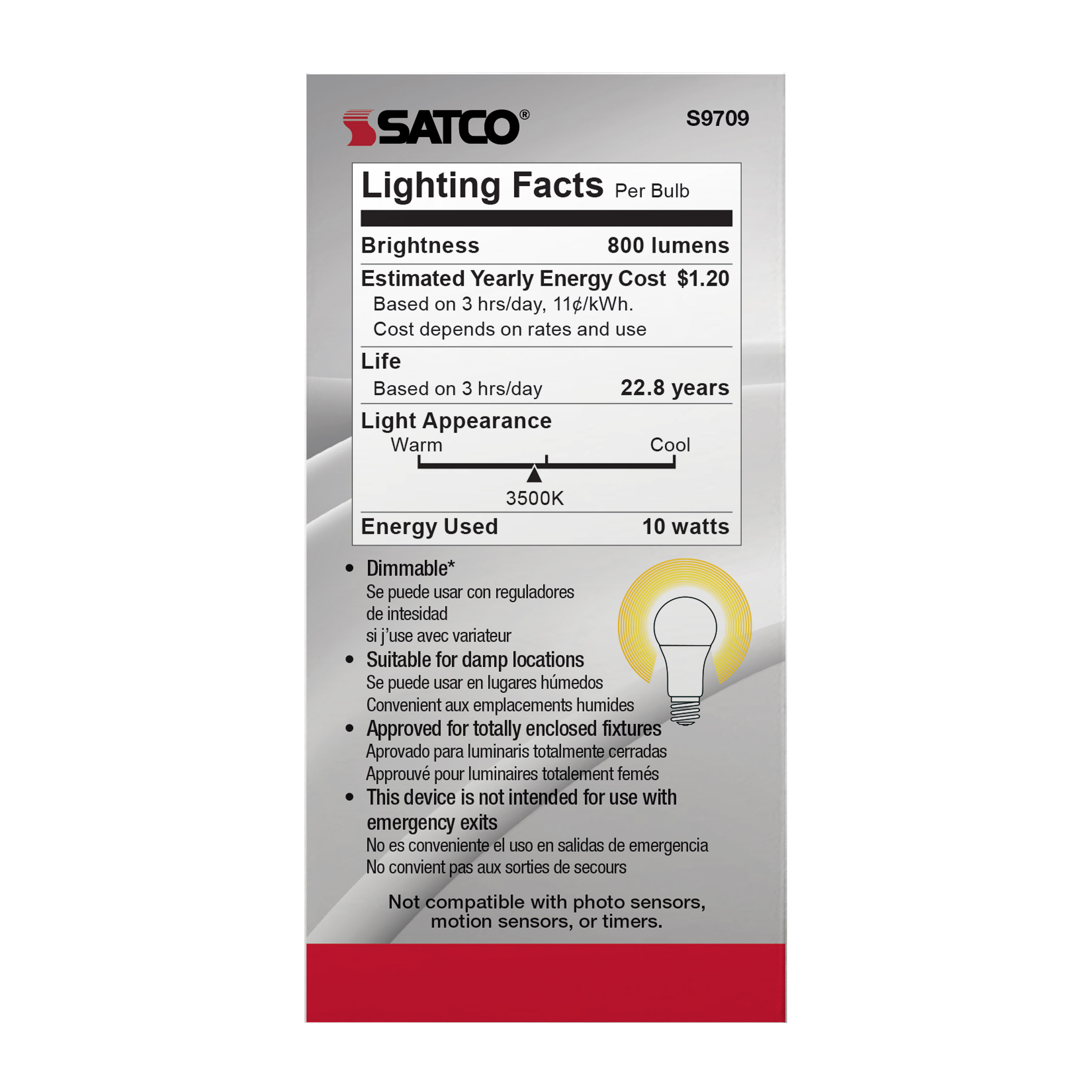 10A19/LED/35K/90CRI - S9709