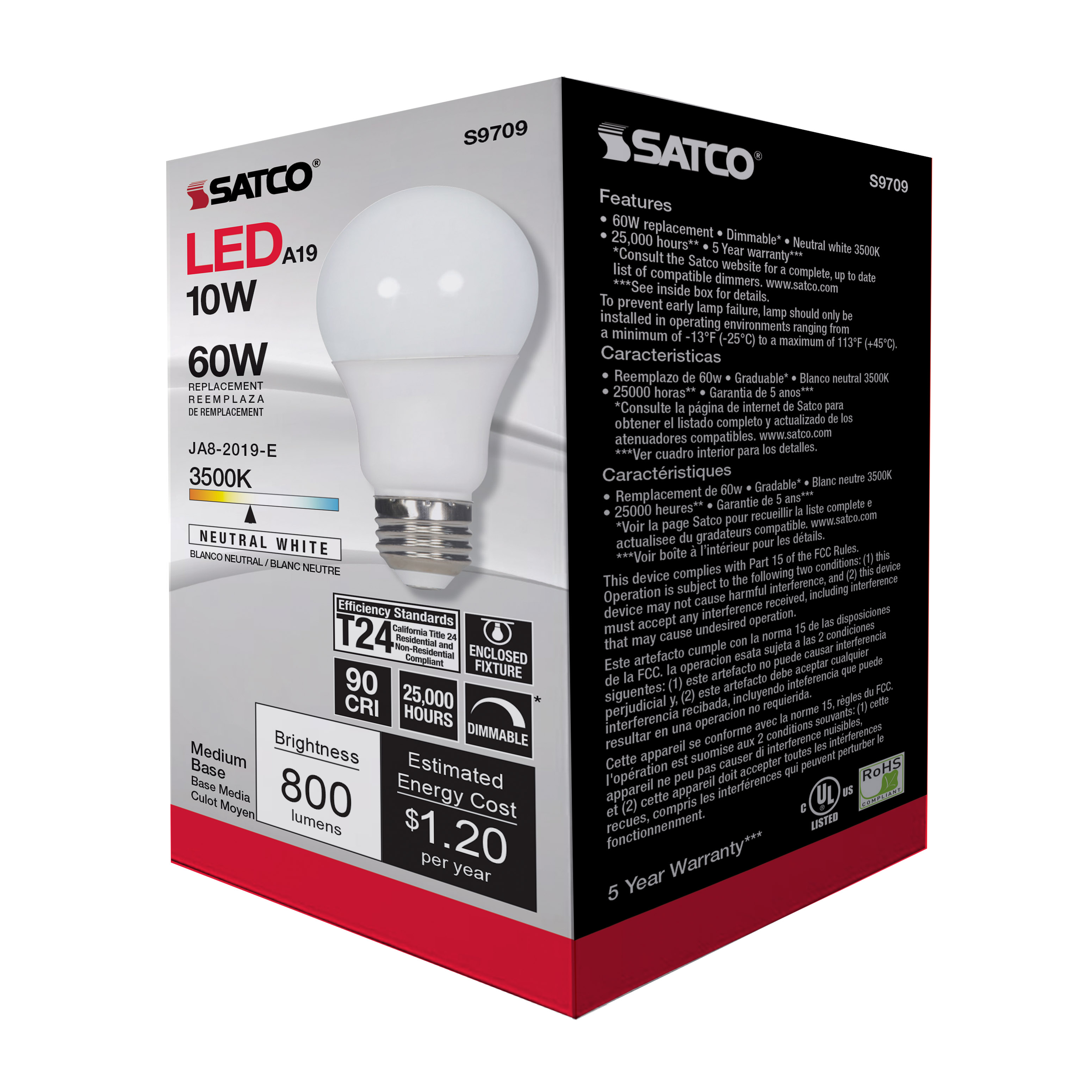 10A19/LED/35K/90CRI - S9709