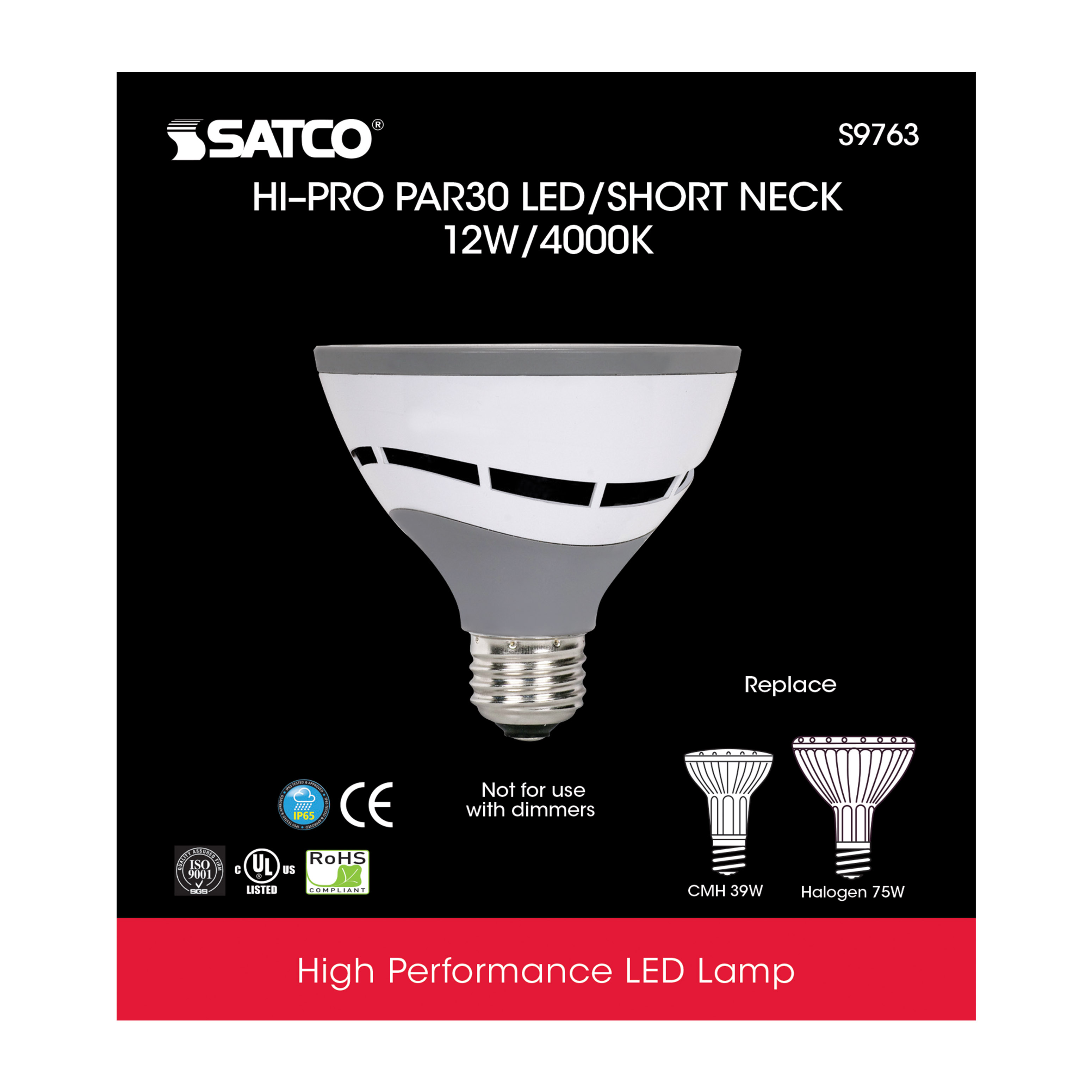 12W/LED/PAR30/SN/4K/100-277V - S9763