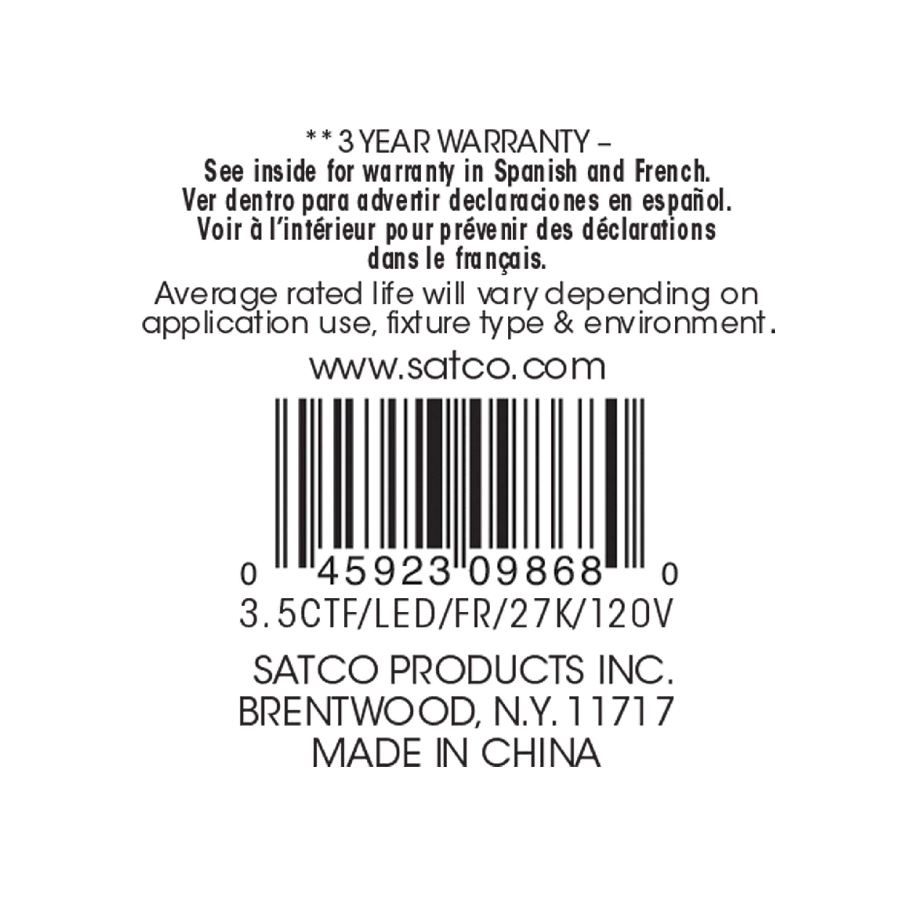 3.5CTF/LED/FR/27K/120V - S9868