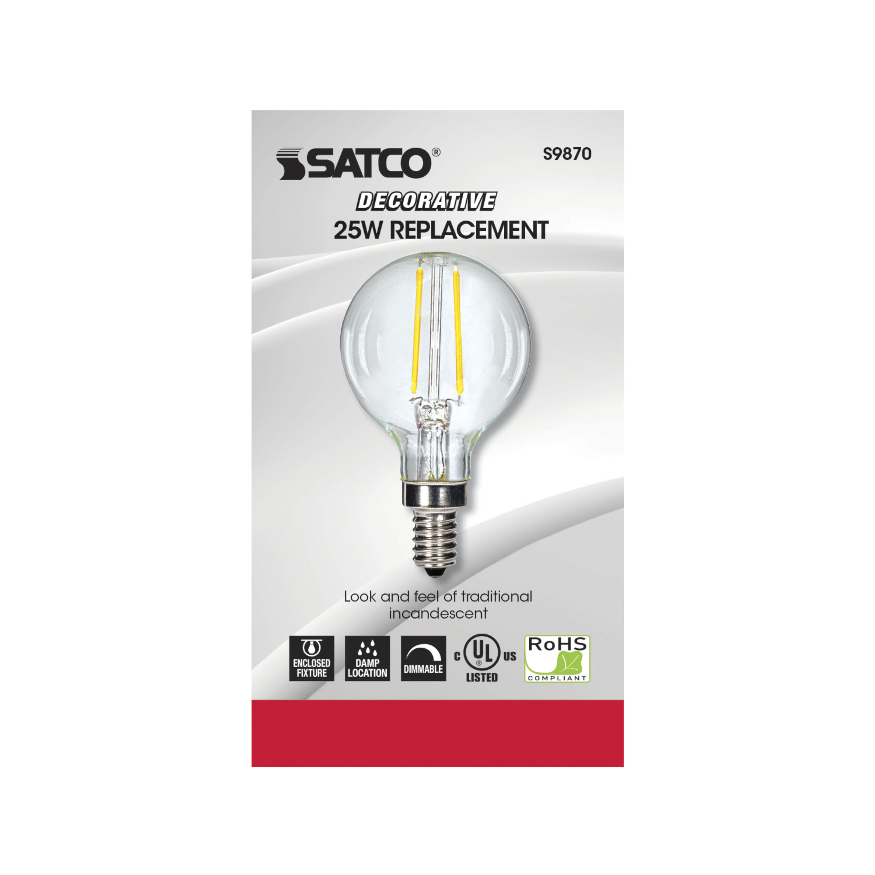 2.5G16.5/LED/CL/27K/120V/E12 - S9870