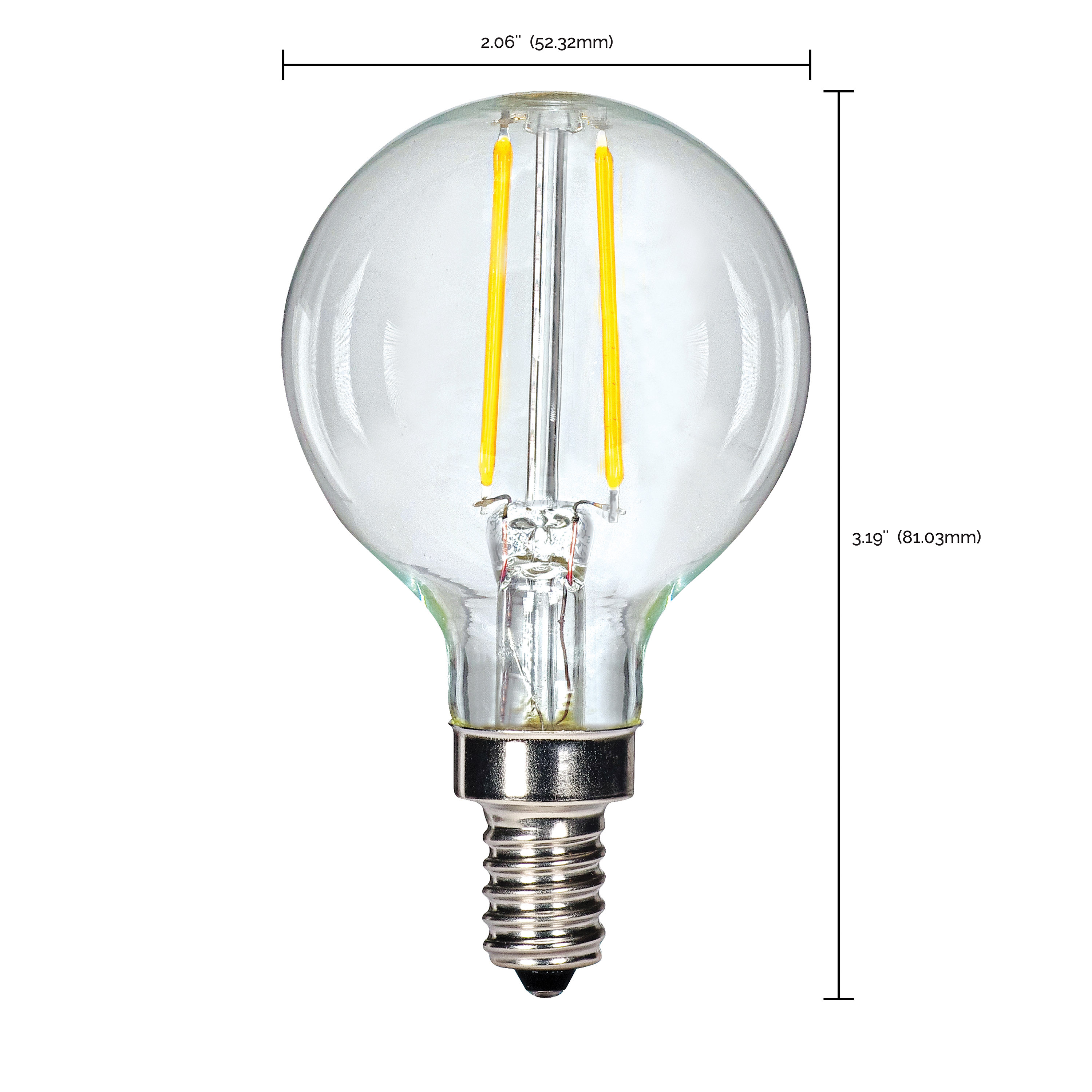 2.5G16.5/LED/CL/27K/120V/E12 - S9870