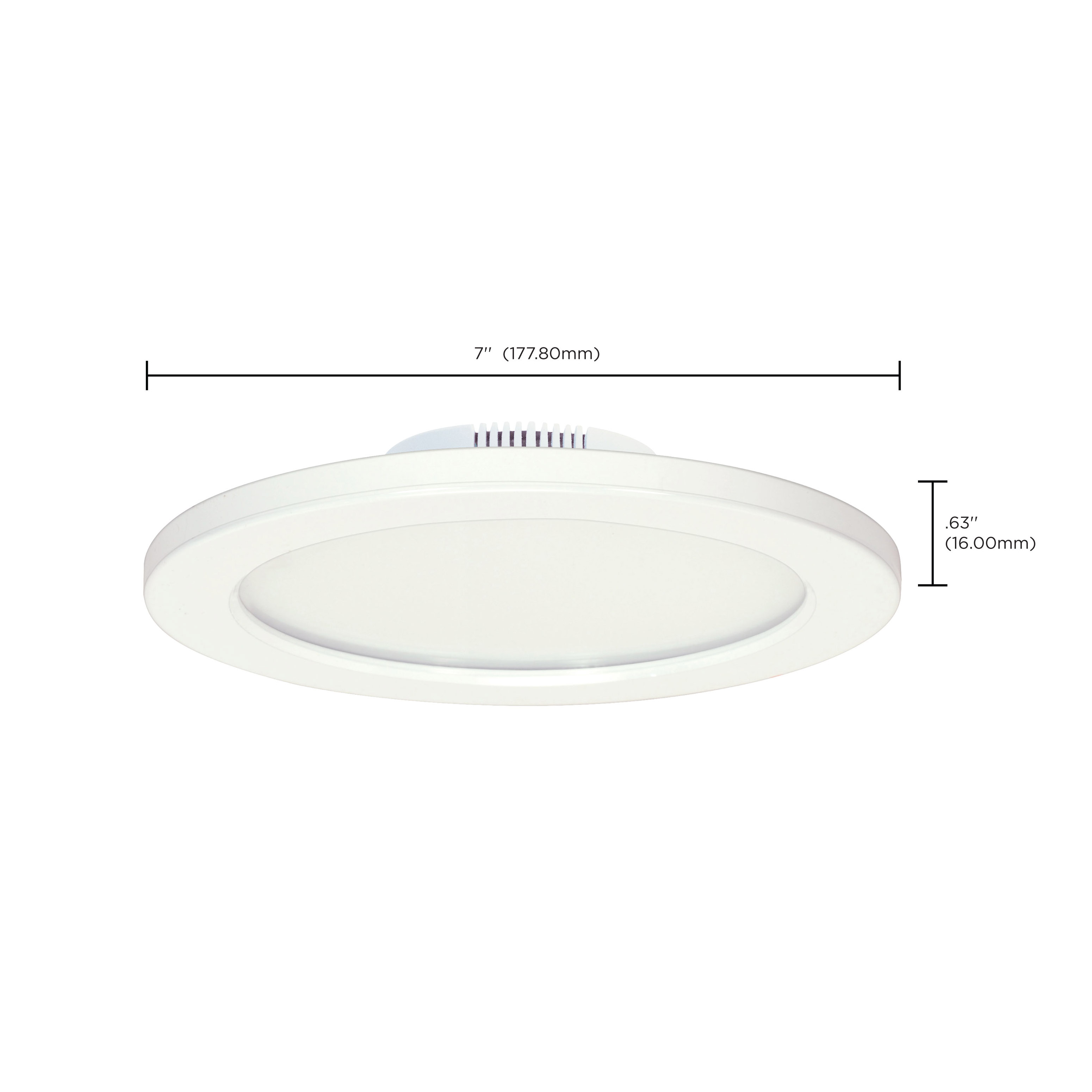 12W/LED/7"FLUSH/3K/WH/SL - S9882