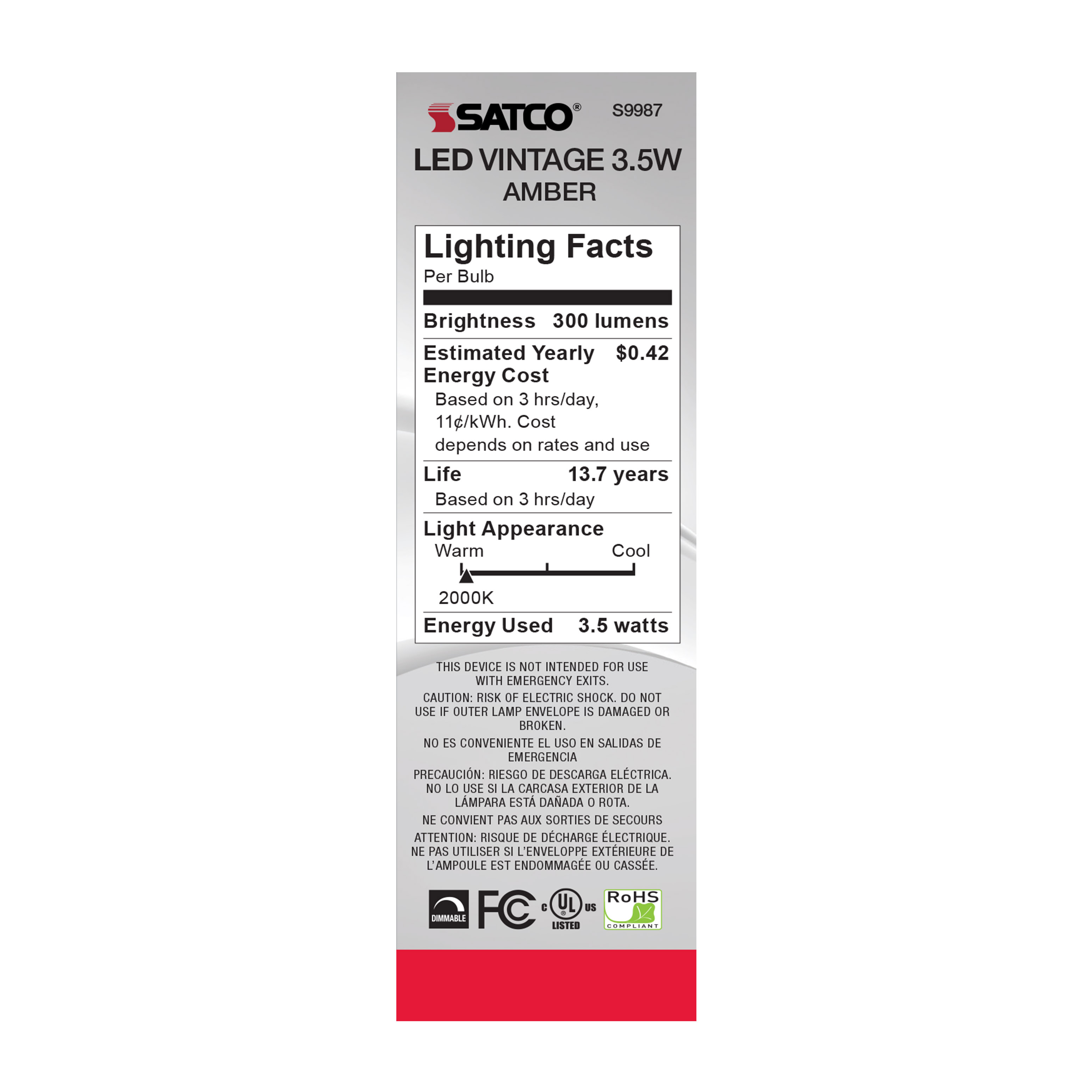 3.5CFA/LED/AMB/20K/120V - S9987