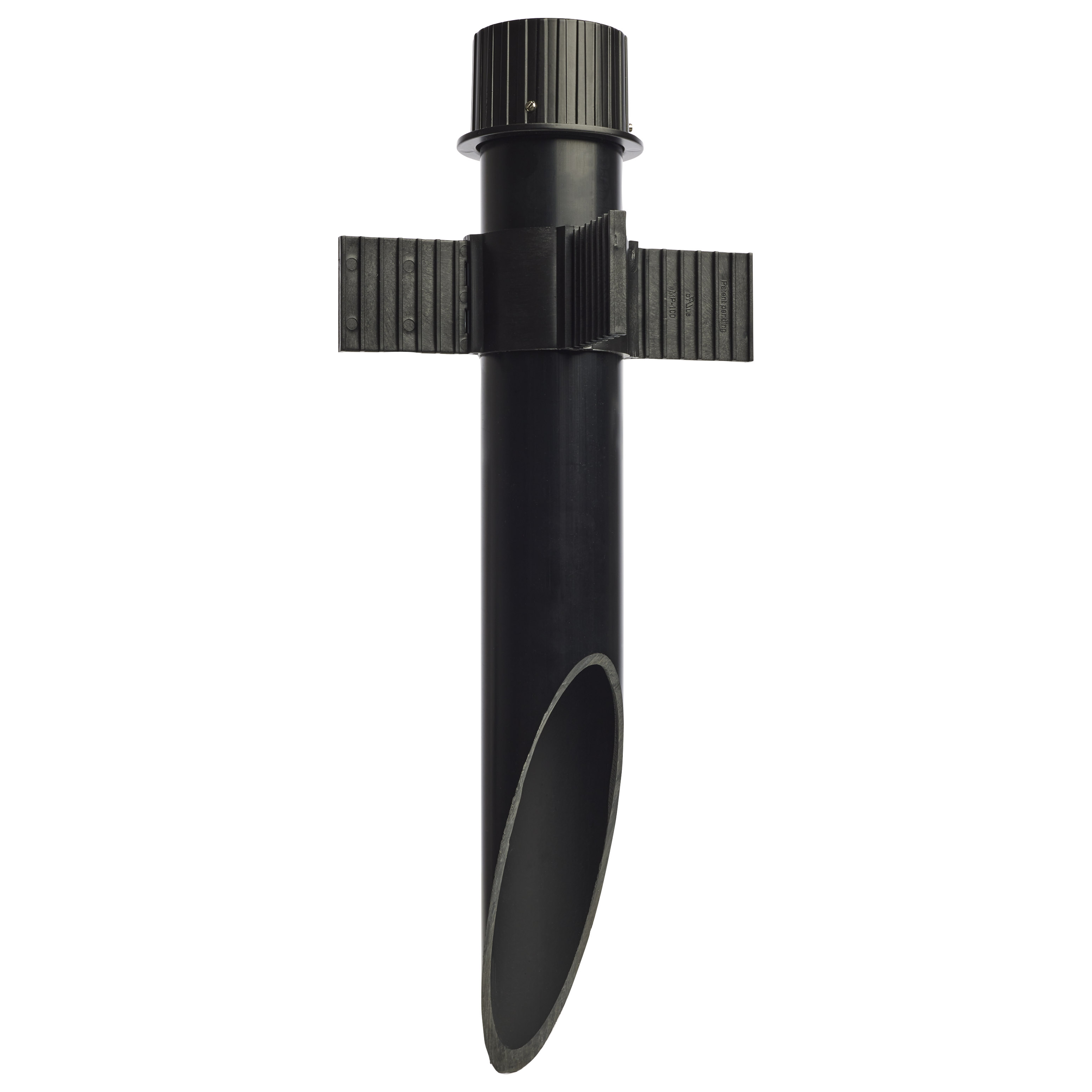 2" PVC MOUNT POST W/BLACK CAP - SF76-643