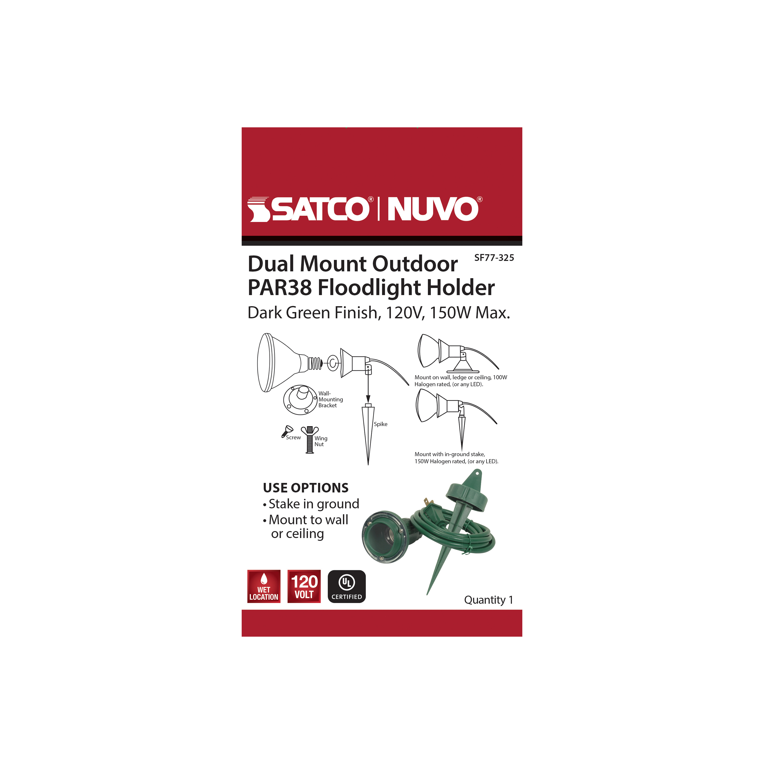 DUAL MT IN GROUND FLOOD LT HDR - SF77-325