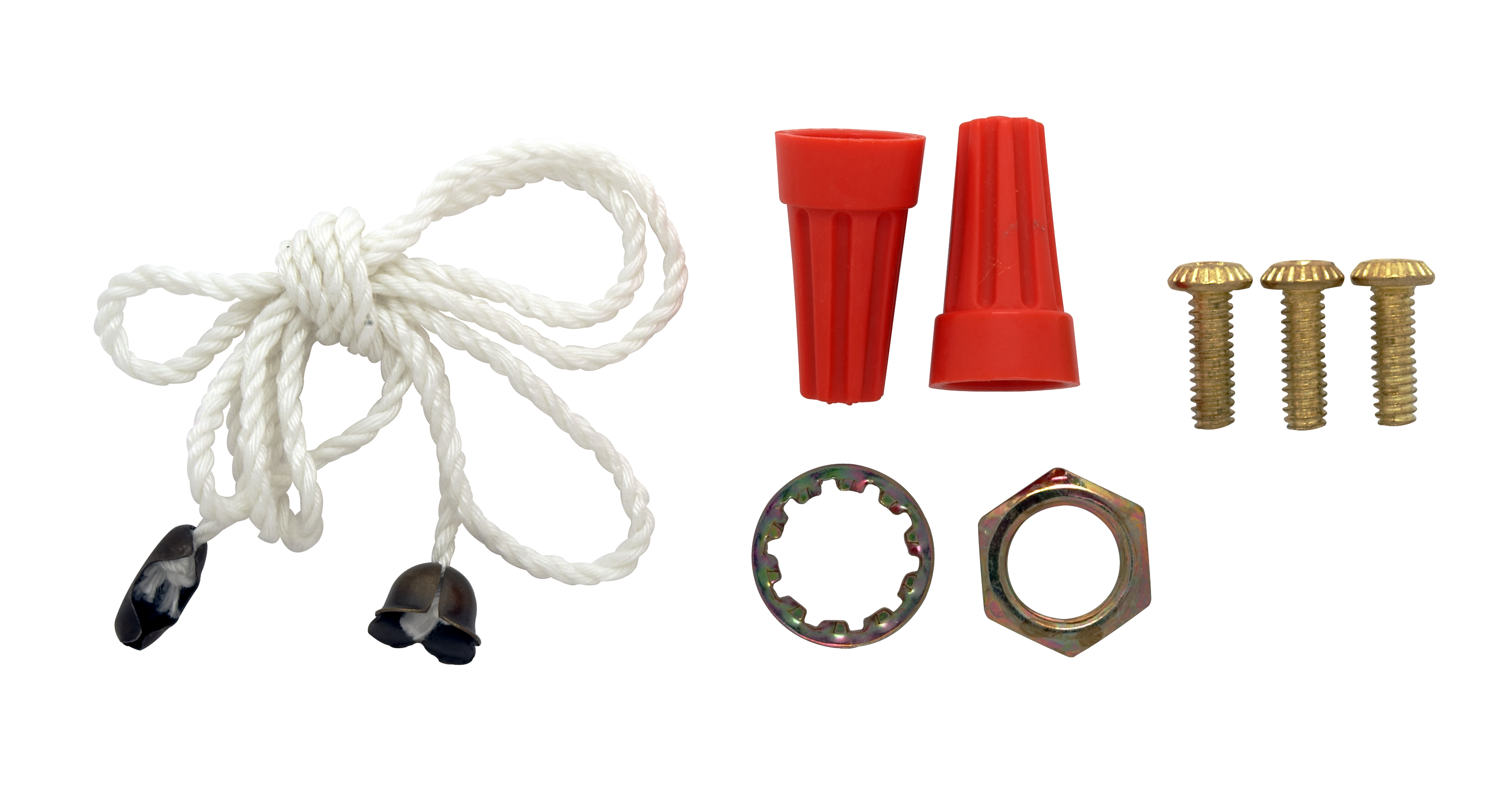 WHITE WIRED FAN KIT CANDELABRA - SF77-461