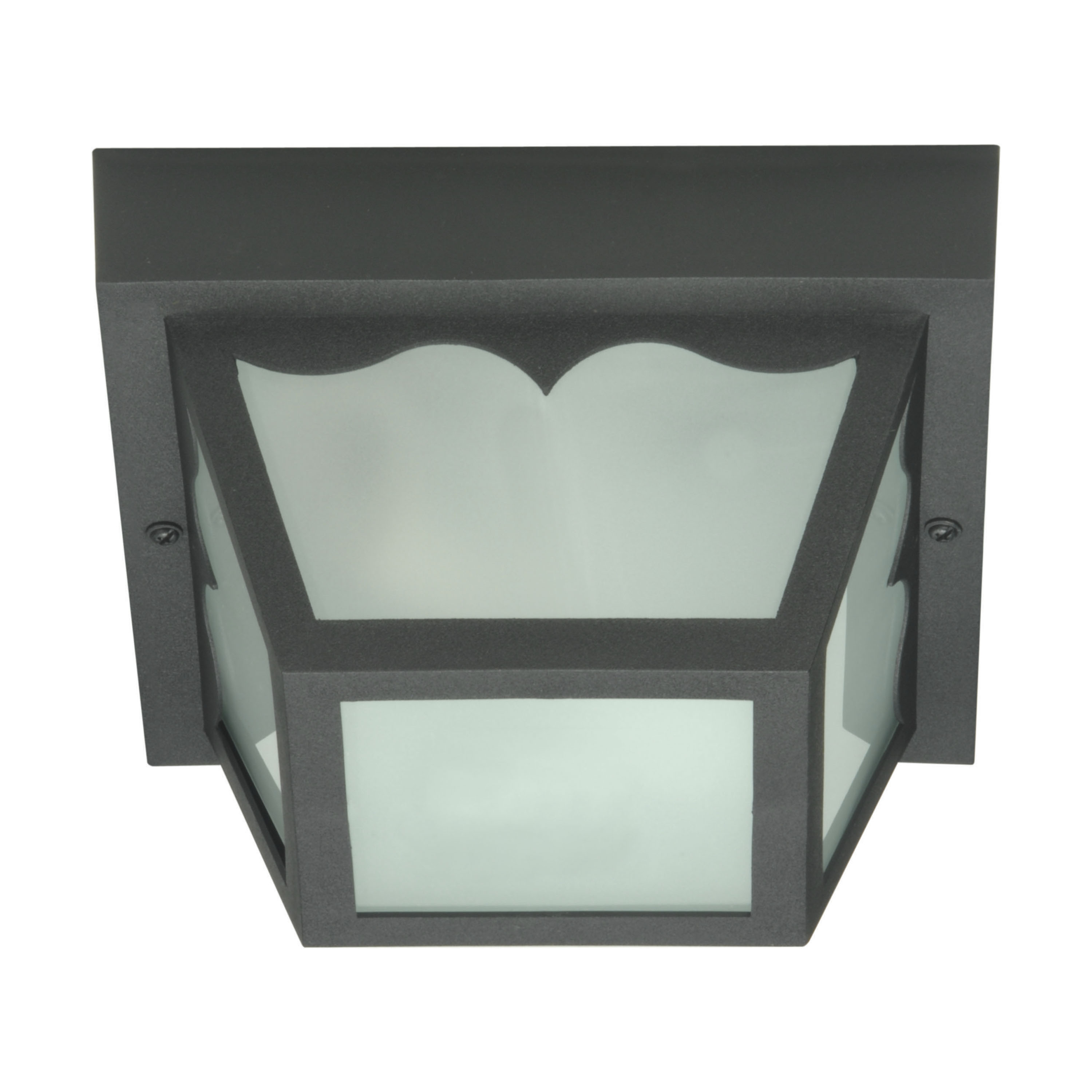 1 LIGHT 8" POLY CARPORT FLUSH - SF77-863