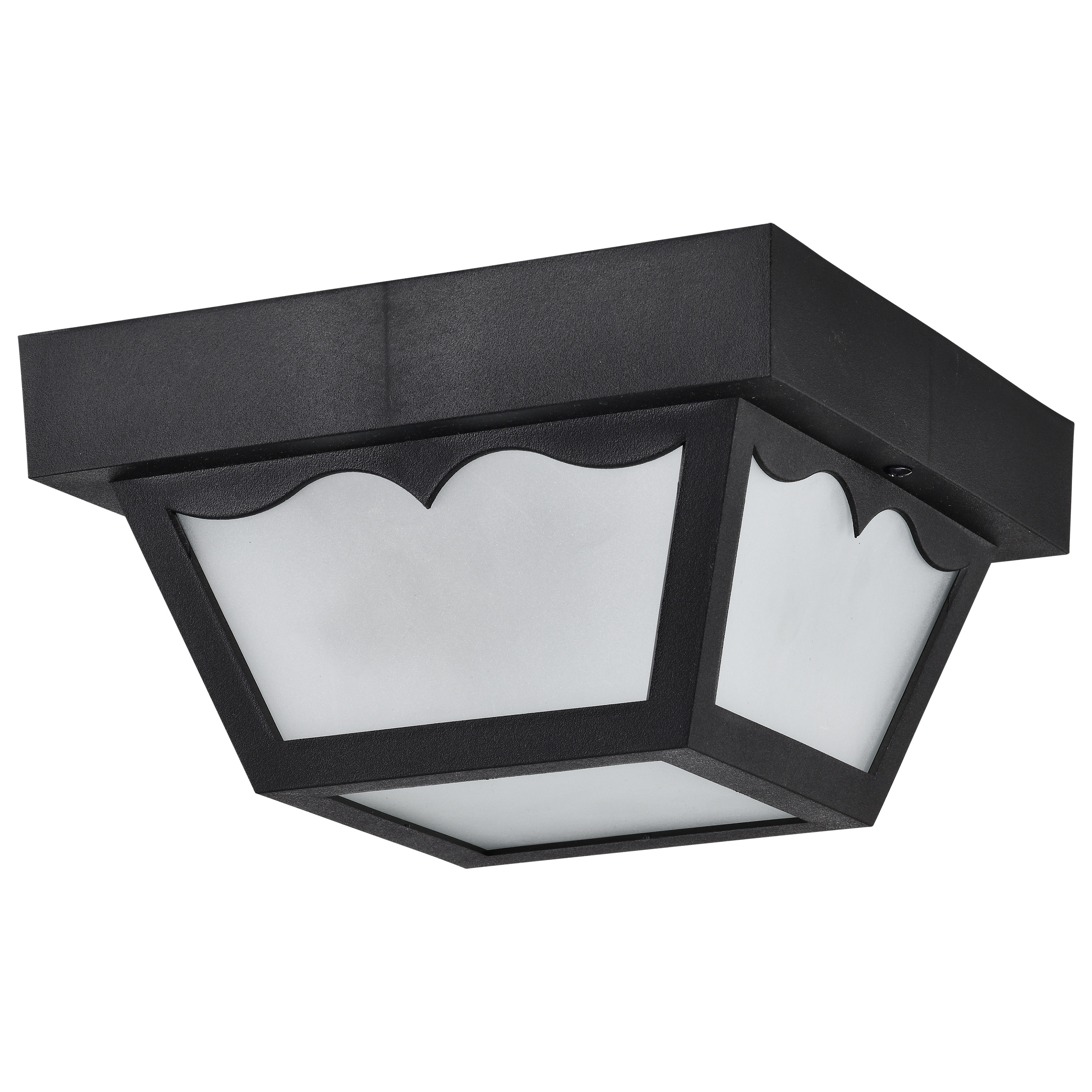 1 LIGHT 8" POLY CARPORT FLUSH - SF77-863