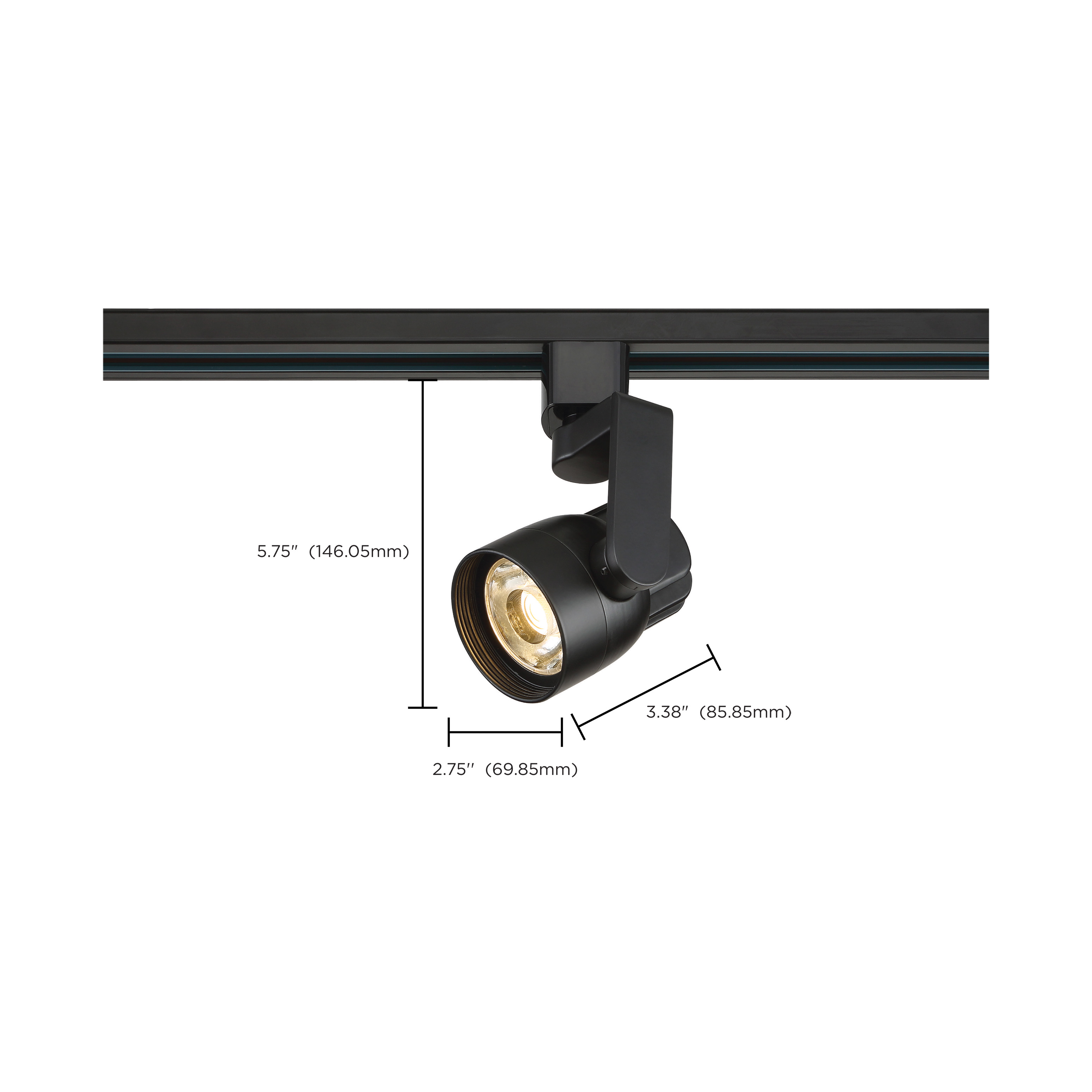 12W LED TRACK HEAD ANGLE ARM - TH424
