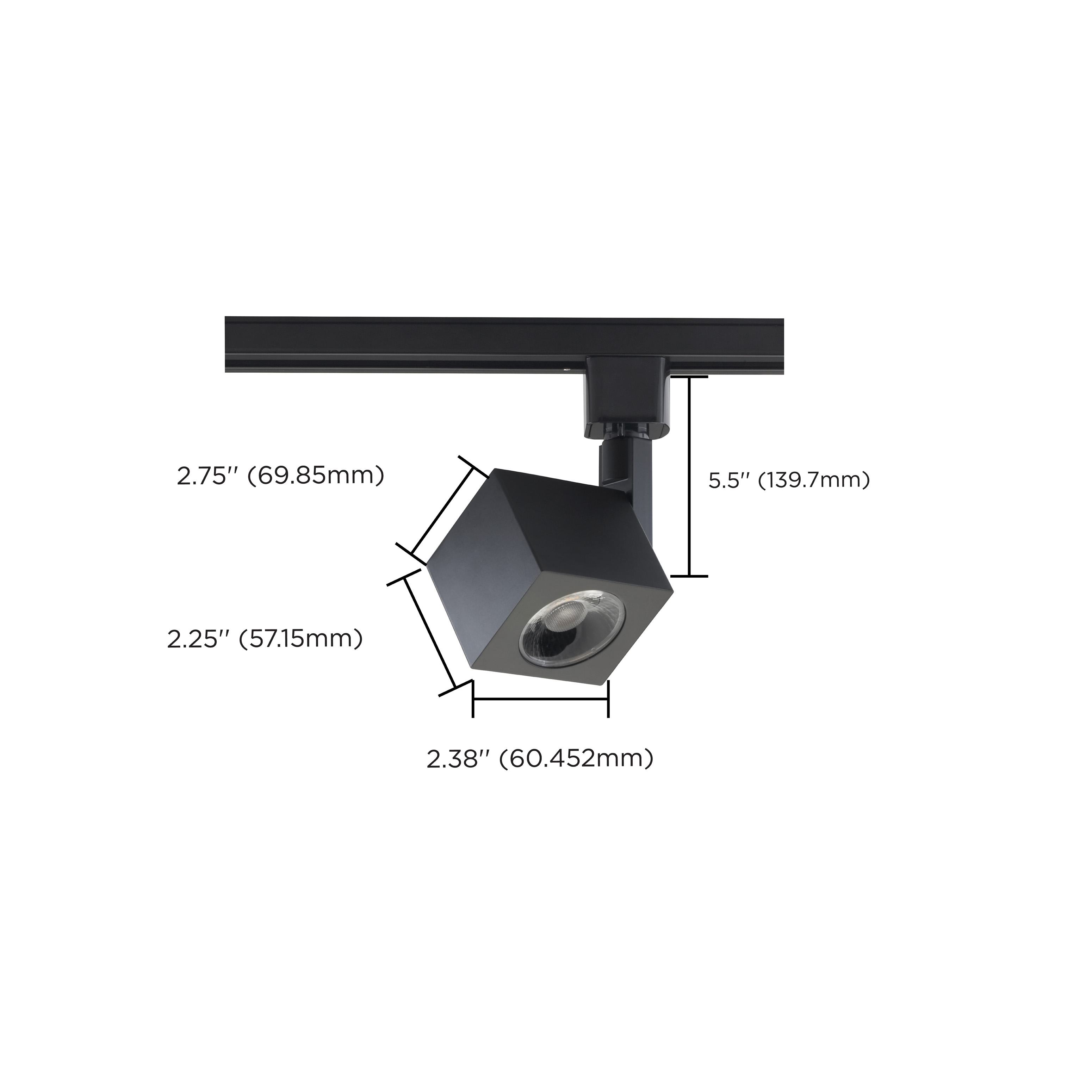 12W LED TRACK HEAD SQUARE - TH462