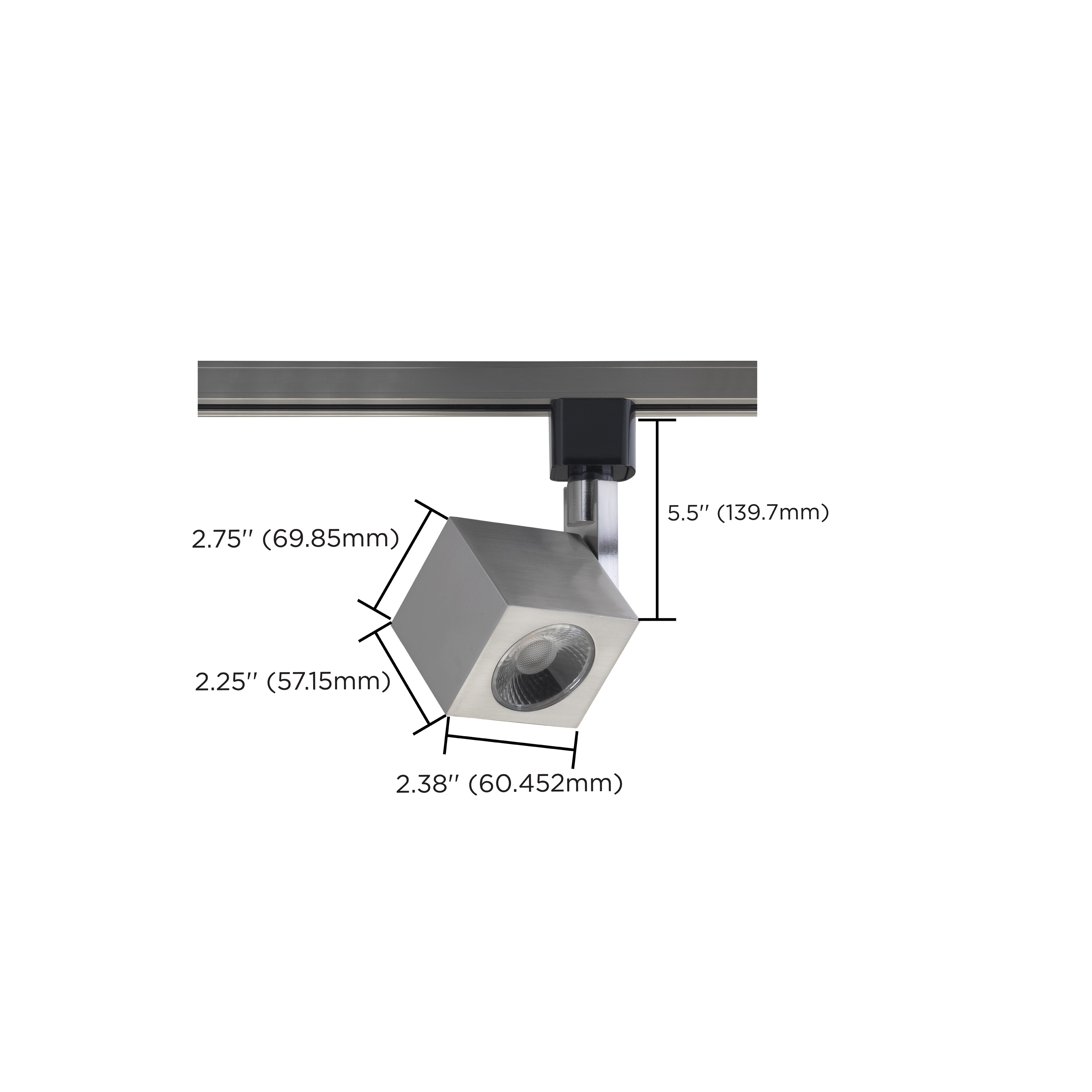12W LED TRACK HEAD SQUARE - TH467
