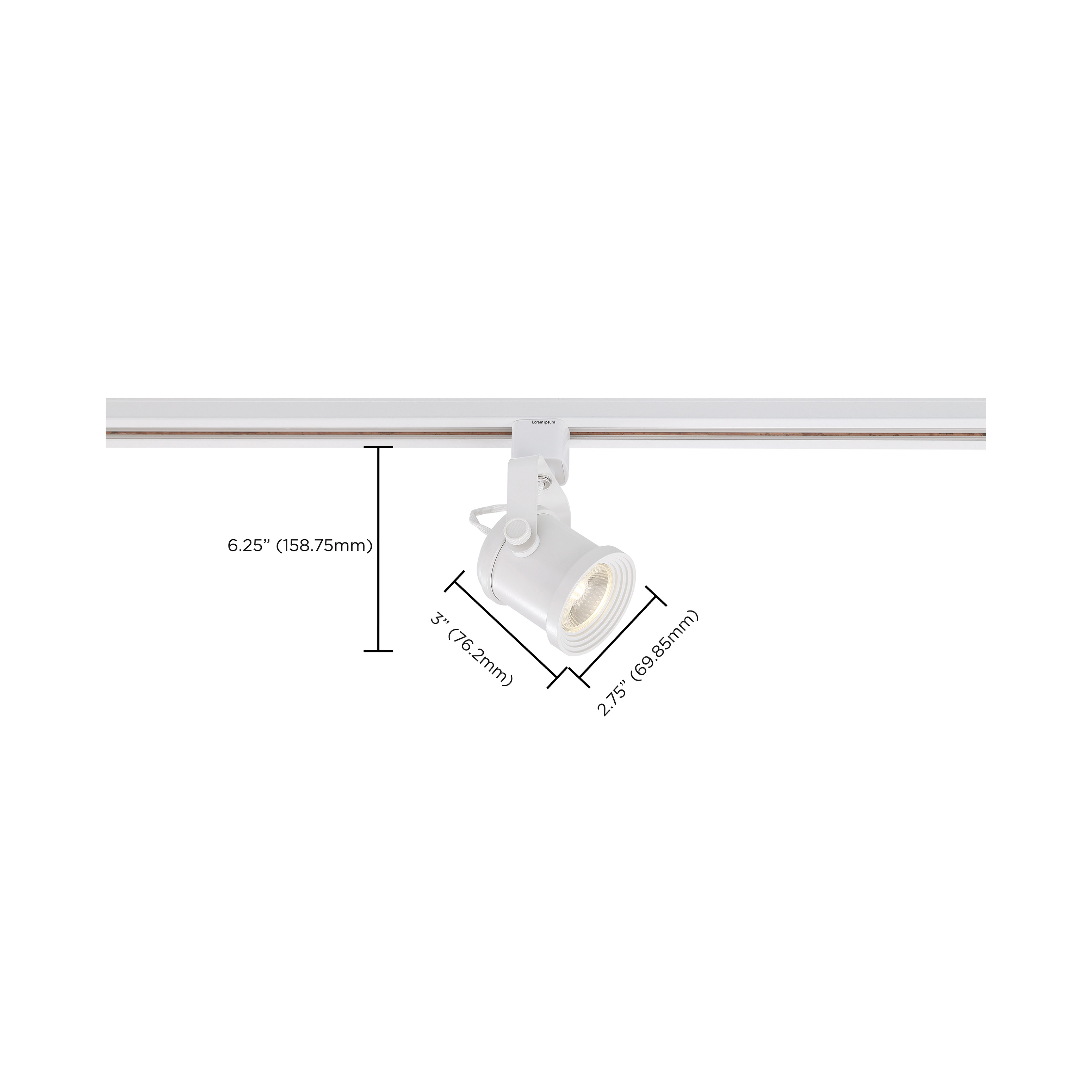 12W LED FORGED TRACK HEAD - TH491