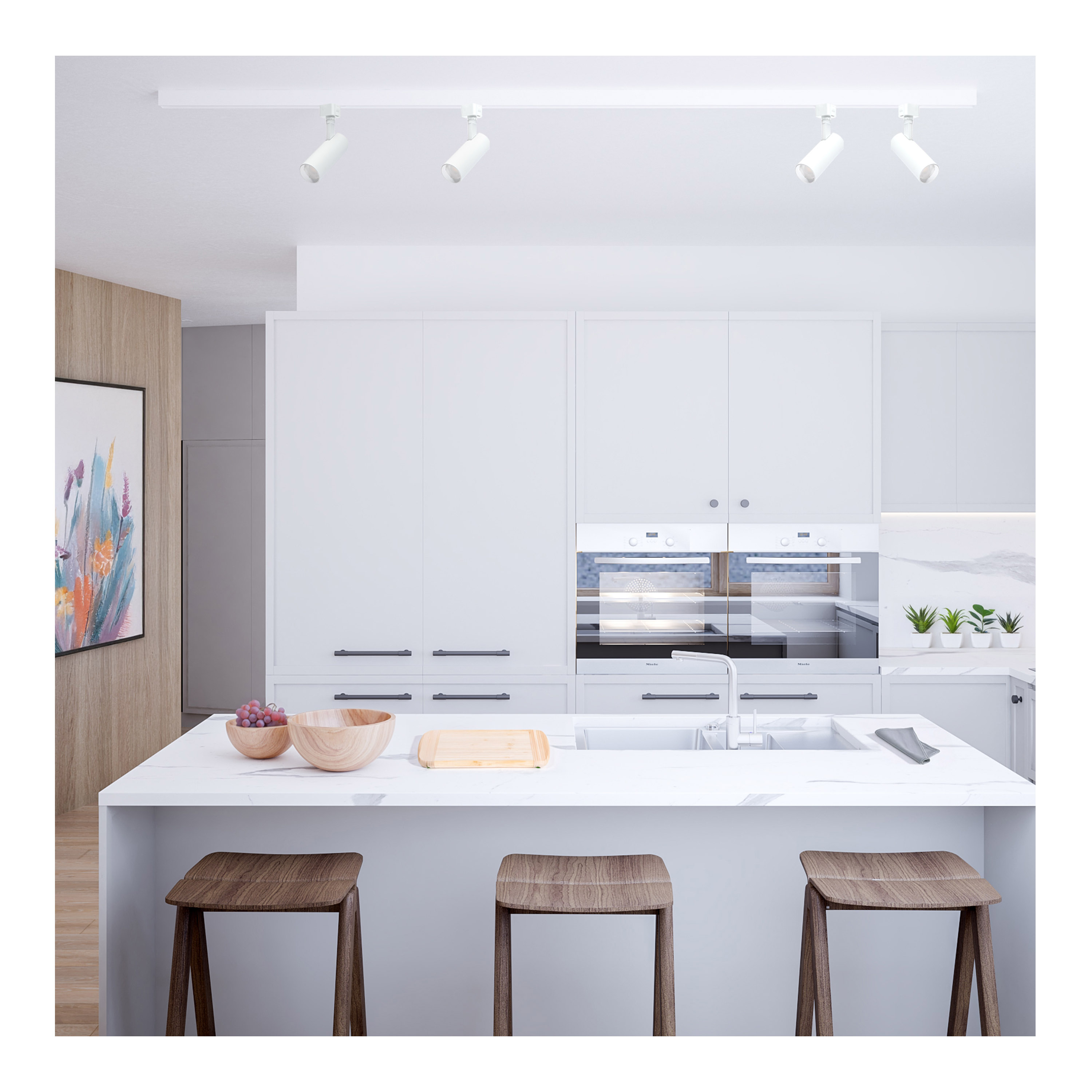 30W CCT LED TRK 36 WHT J-STYLE - TH5021