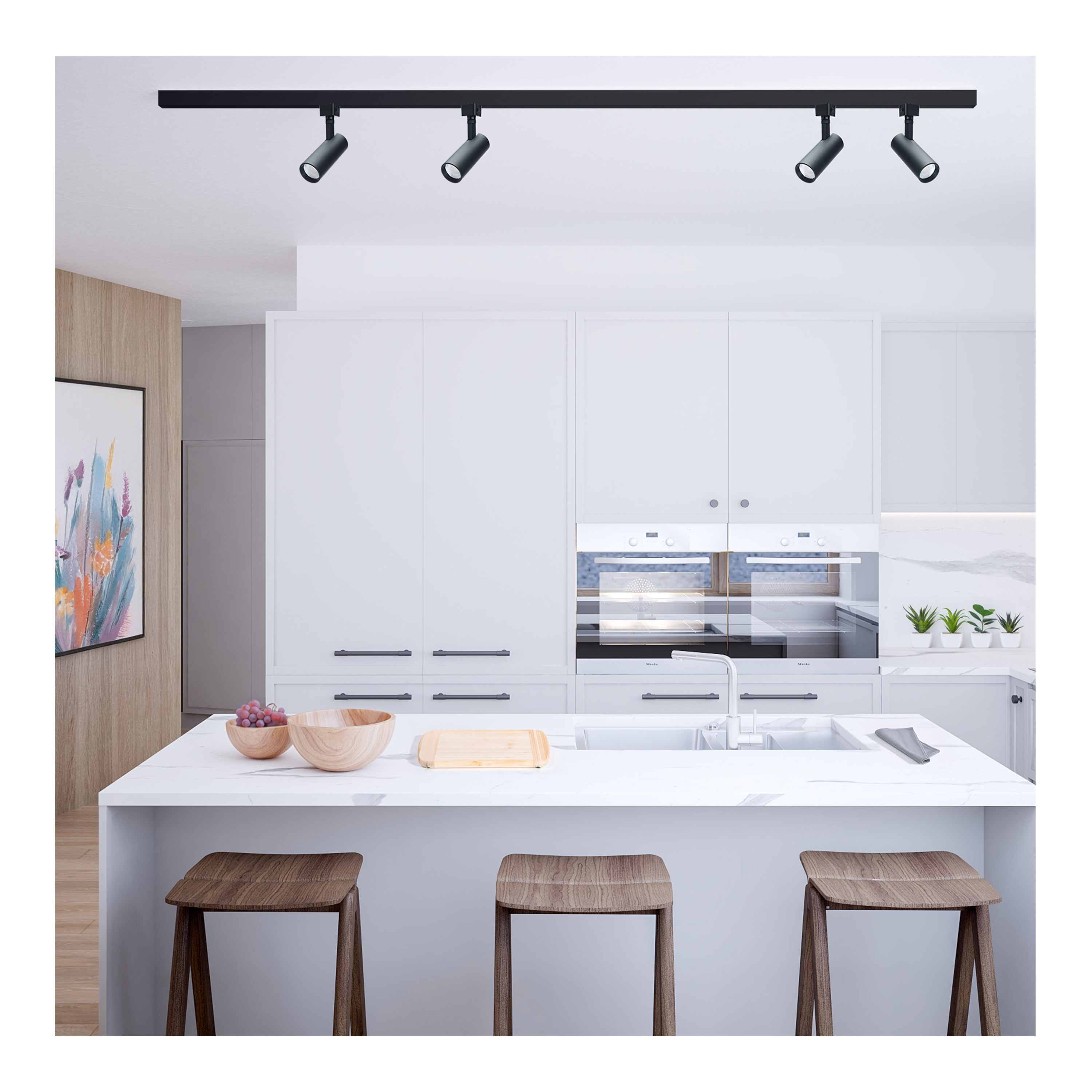 30W CCT LED TRK 36 BLK J-STYLE - TH5022