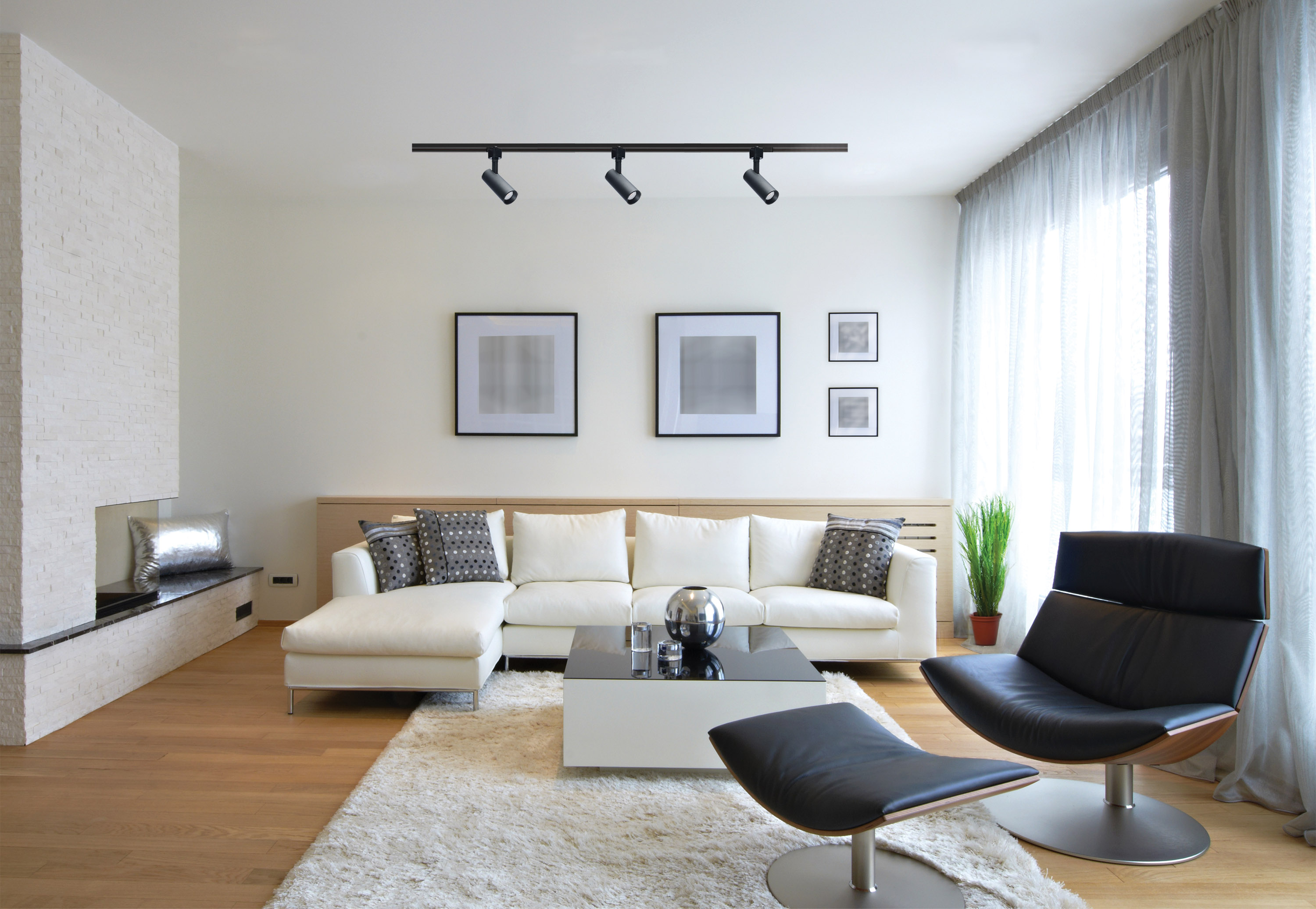 10W CCT LED TRACK HD 48 DG BLK - TH704