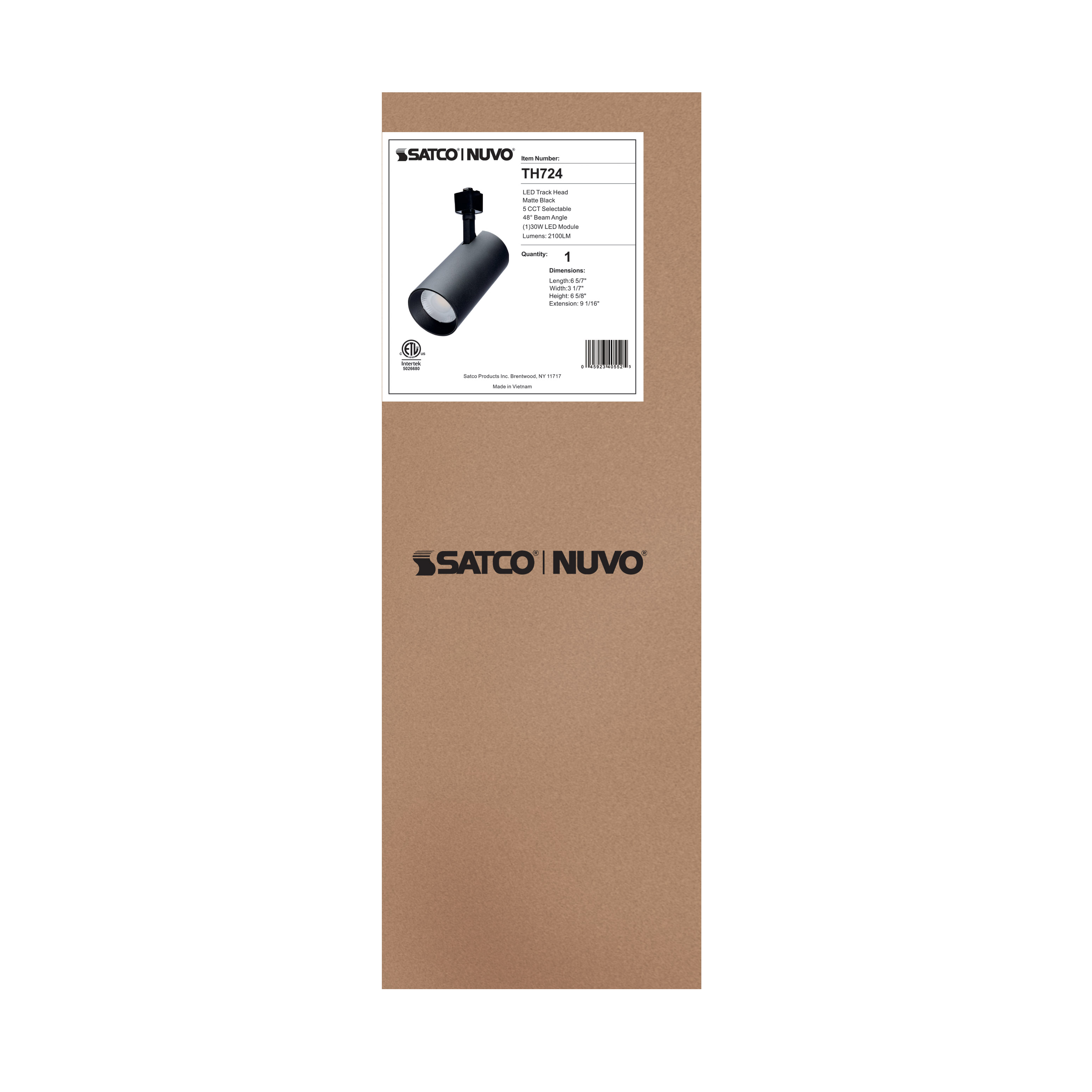 30W CCT LED TRACK HD 48 DG BLK - TH724