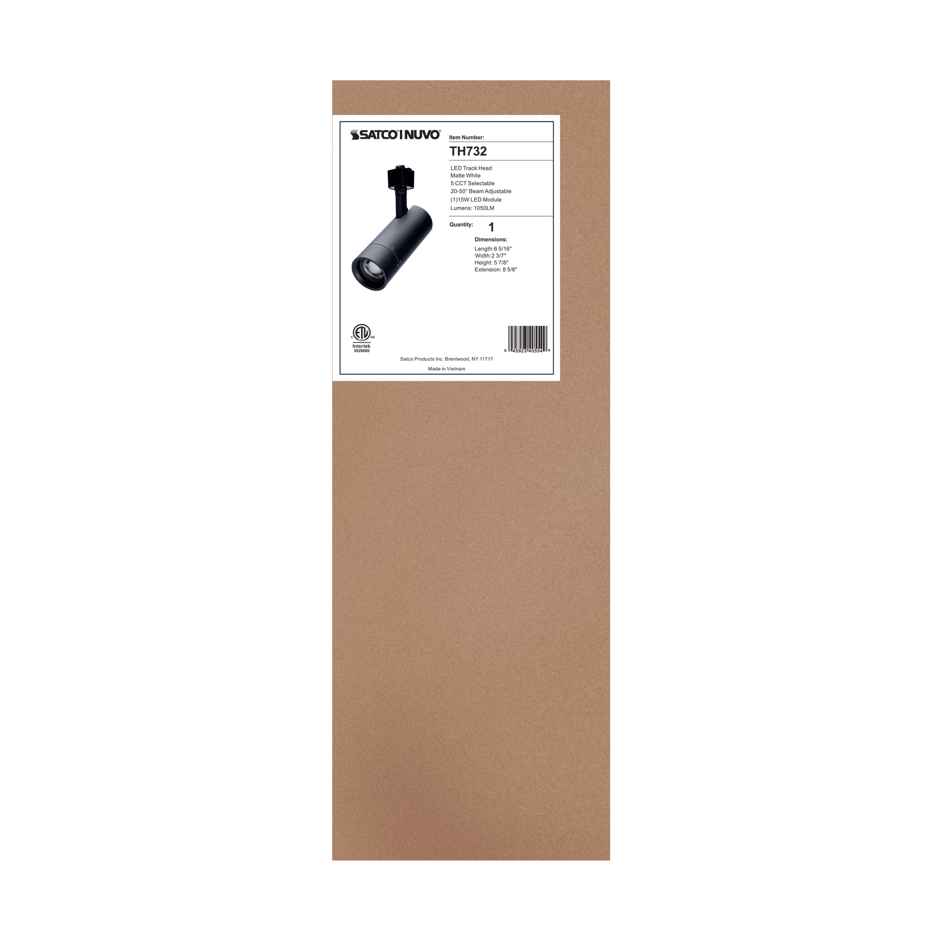 15W BEAM ADJ TRACK HEAD - TH732