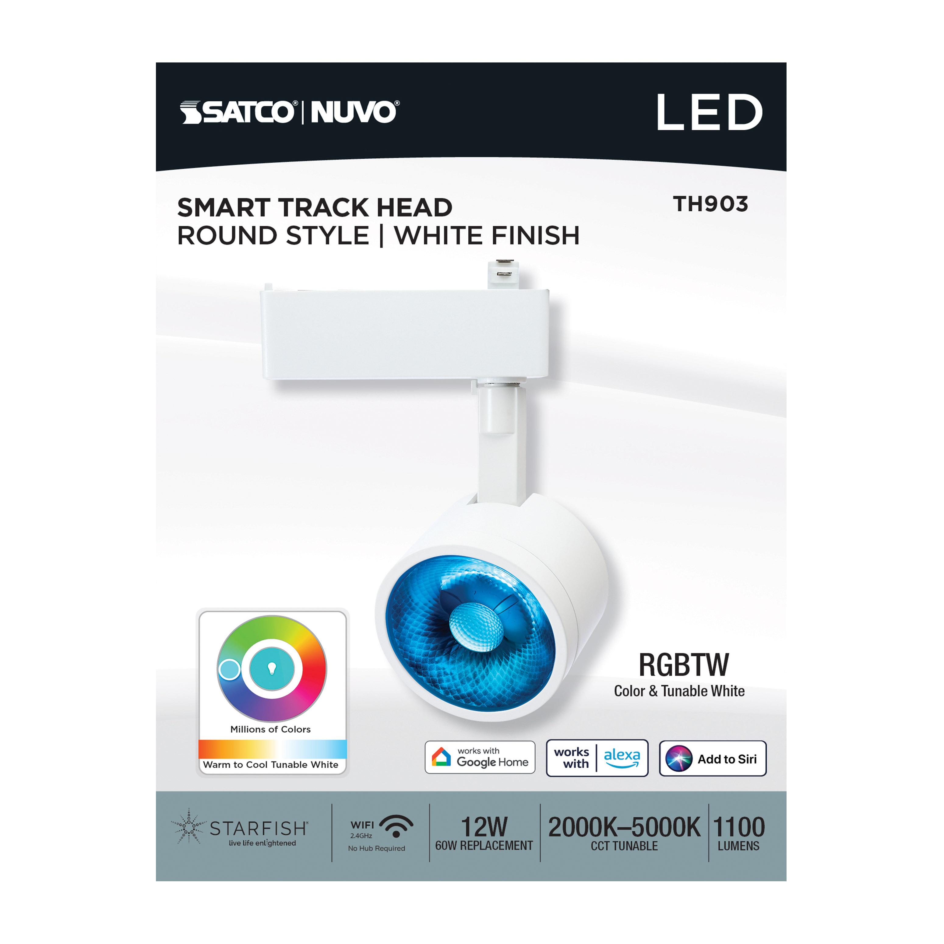 12W LED TRACK HEAD ROUND - TH903