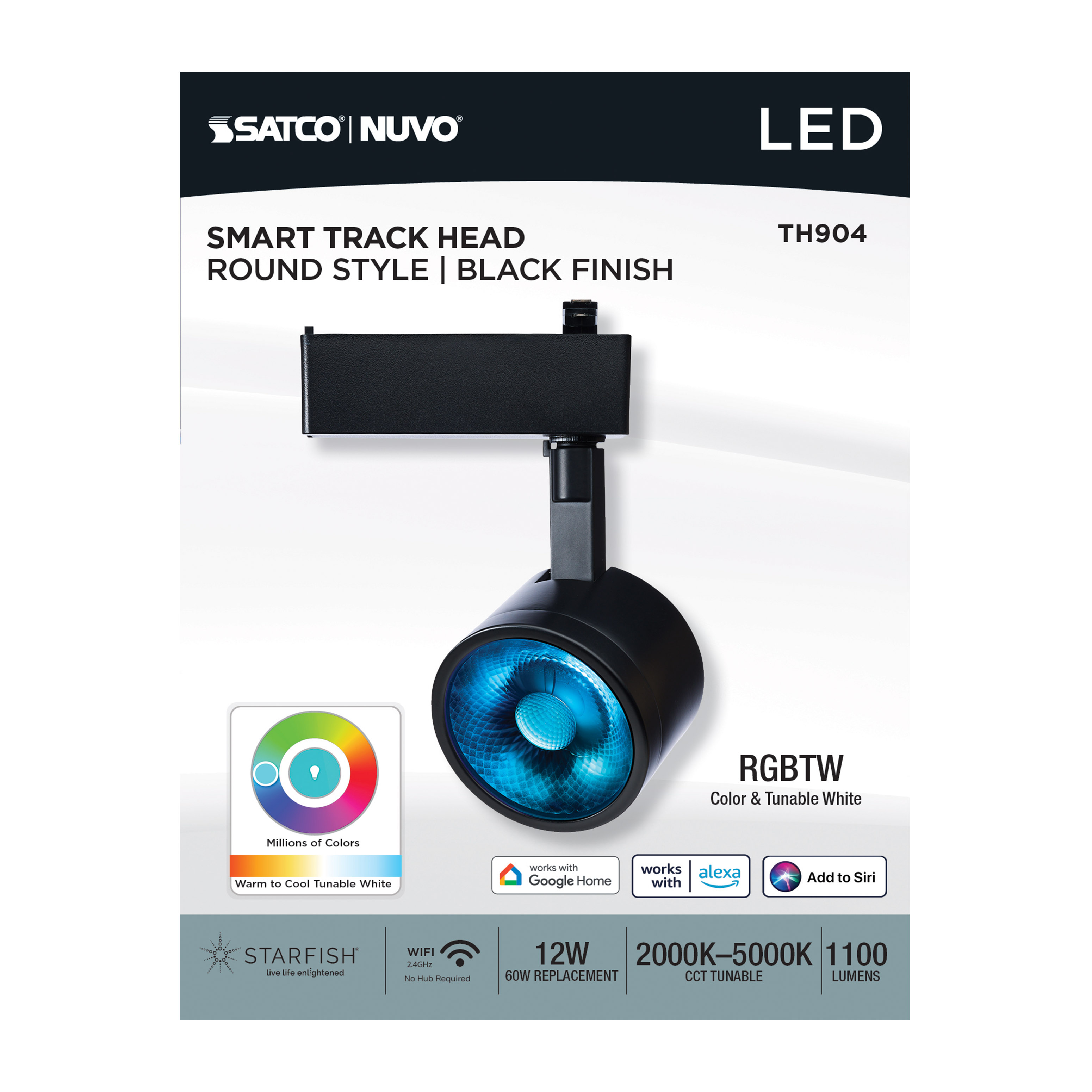 12W LED TRACK HEAD ROUND - TH904