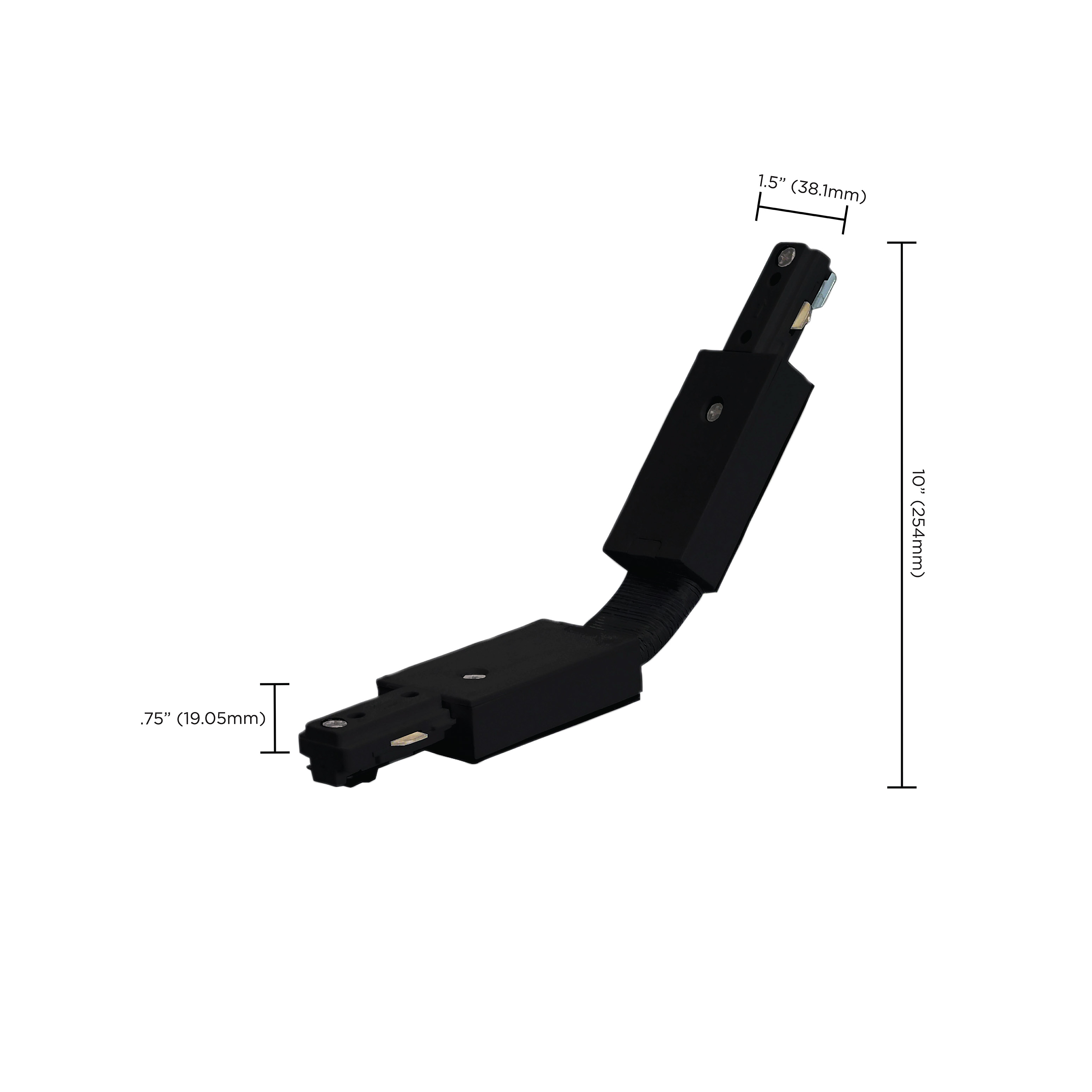 BLACK FLEXIBLE L CONNECTOR - TP168