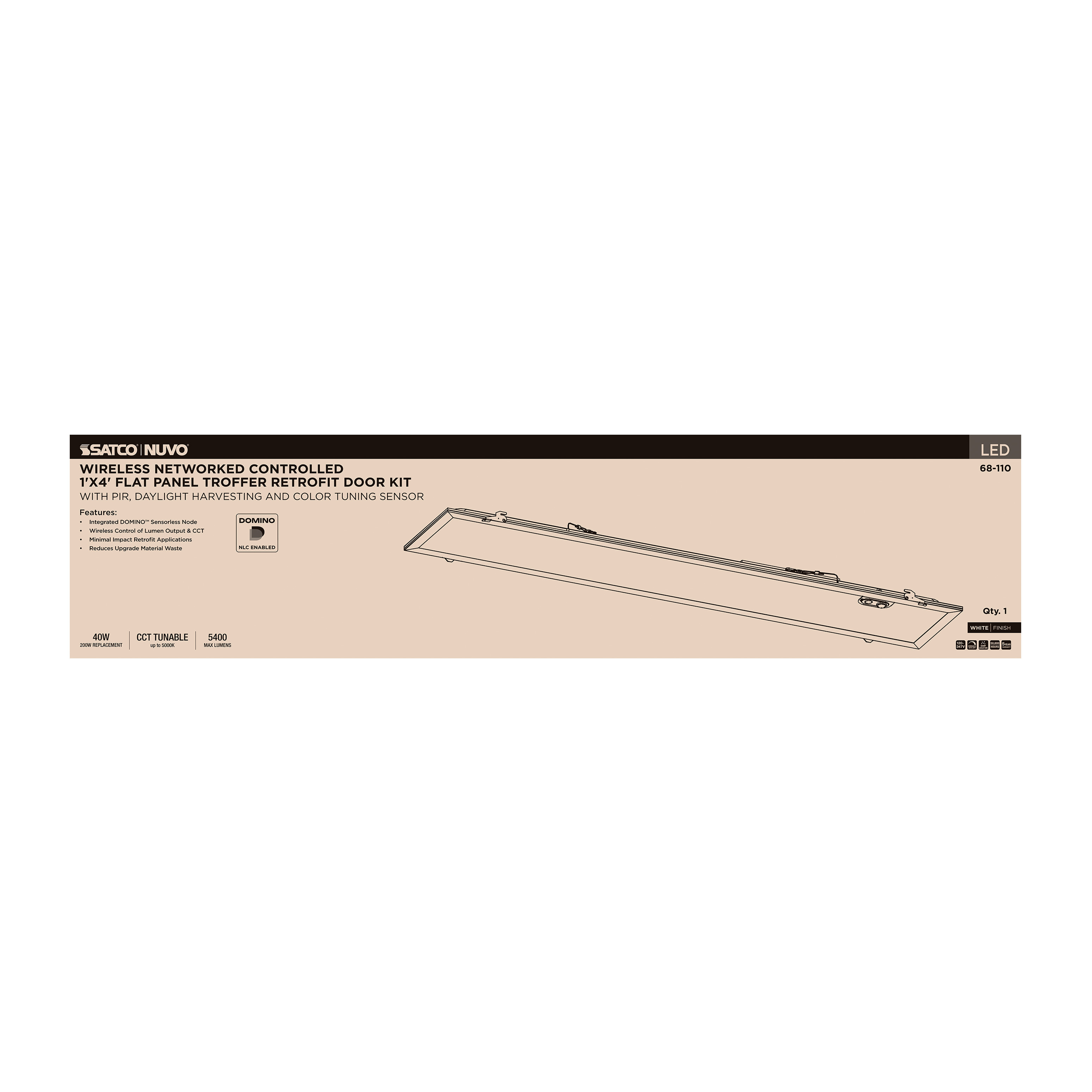 DOMINO 1X4 PANEL RETROFIT KIT - 68-110