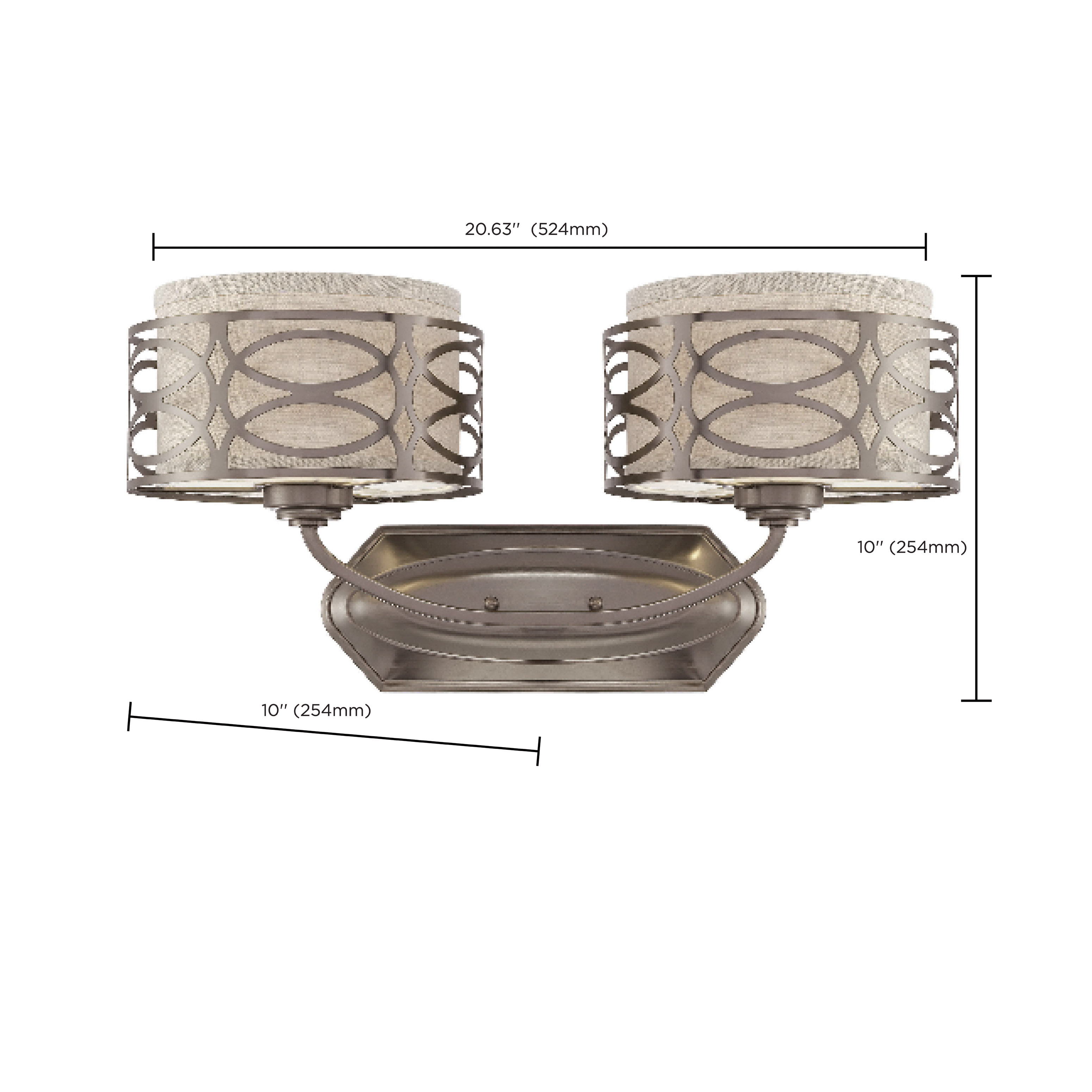 HARLOW 2 LIGHT VANITY - 60-4722