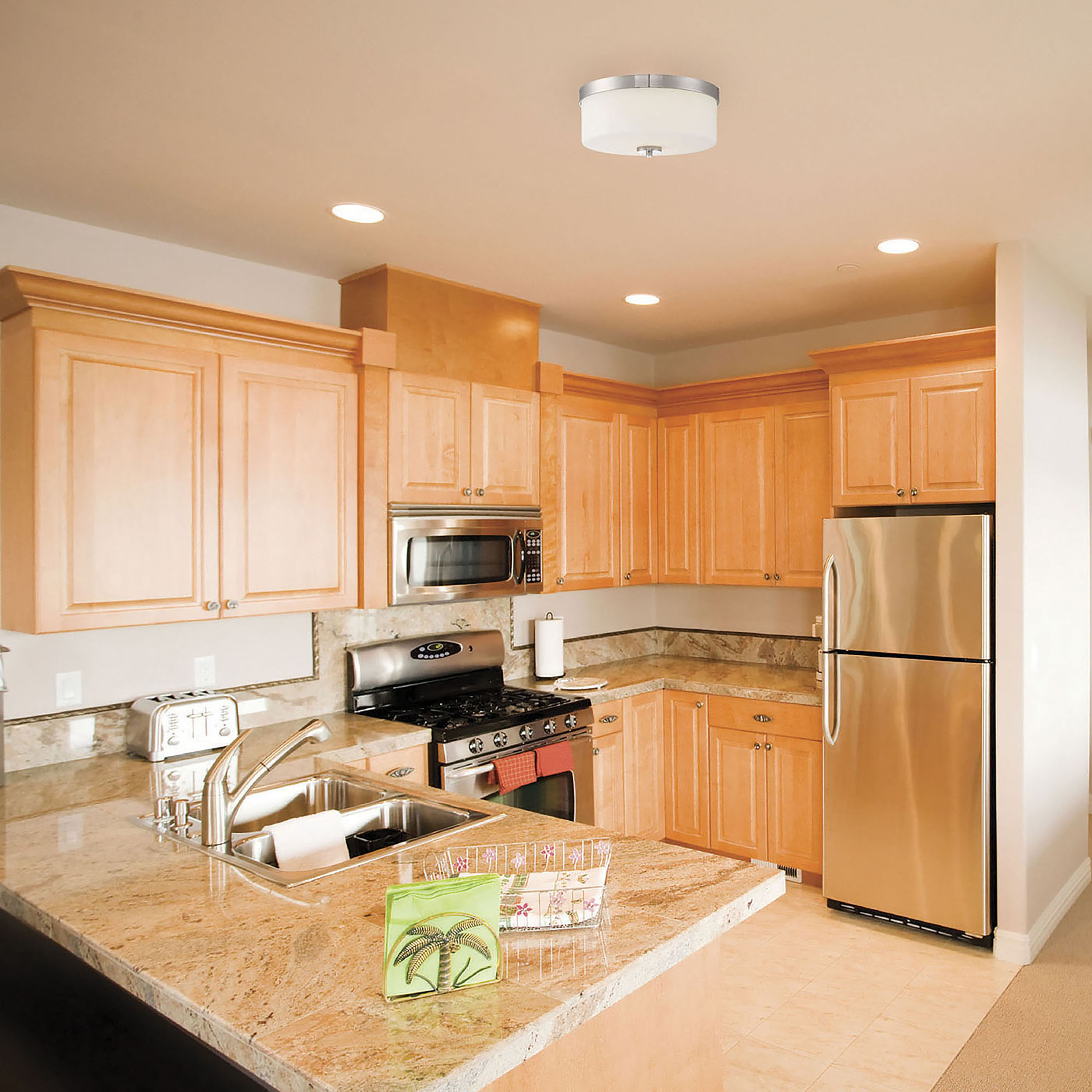 DENVER 2 LIGHT FLUSH MOUNT - 60-6231