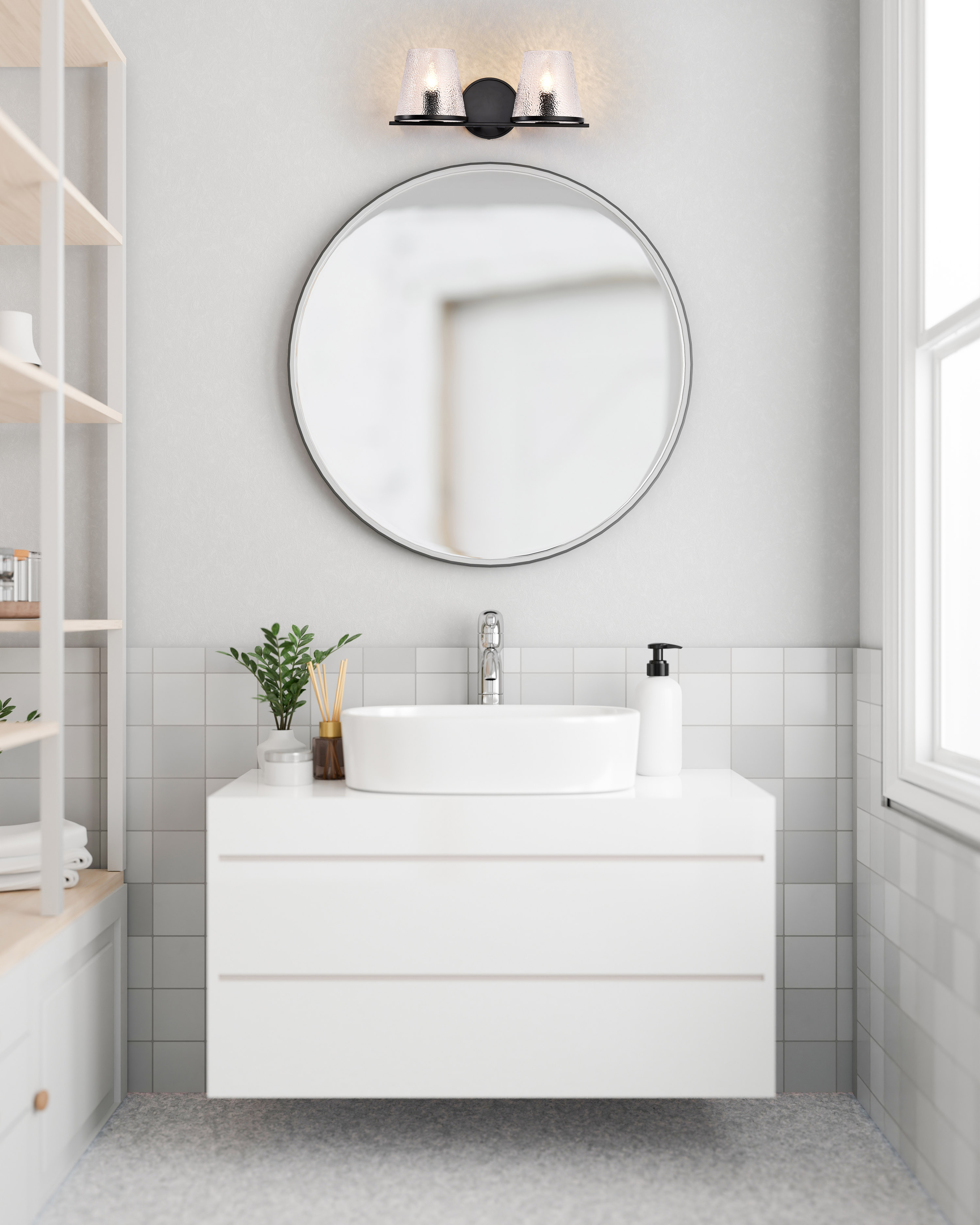 VALENTINE 2 LIGHT VANITY - 60-8252