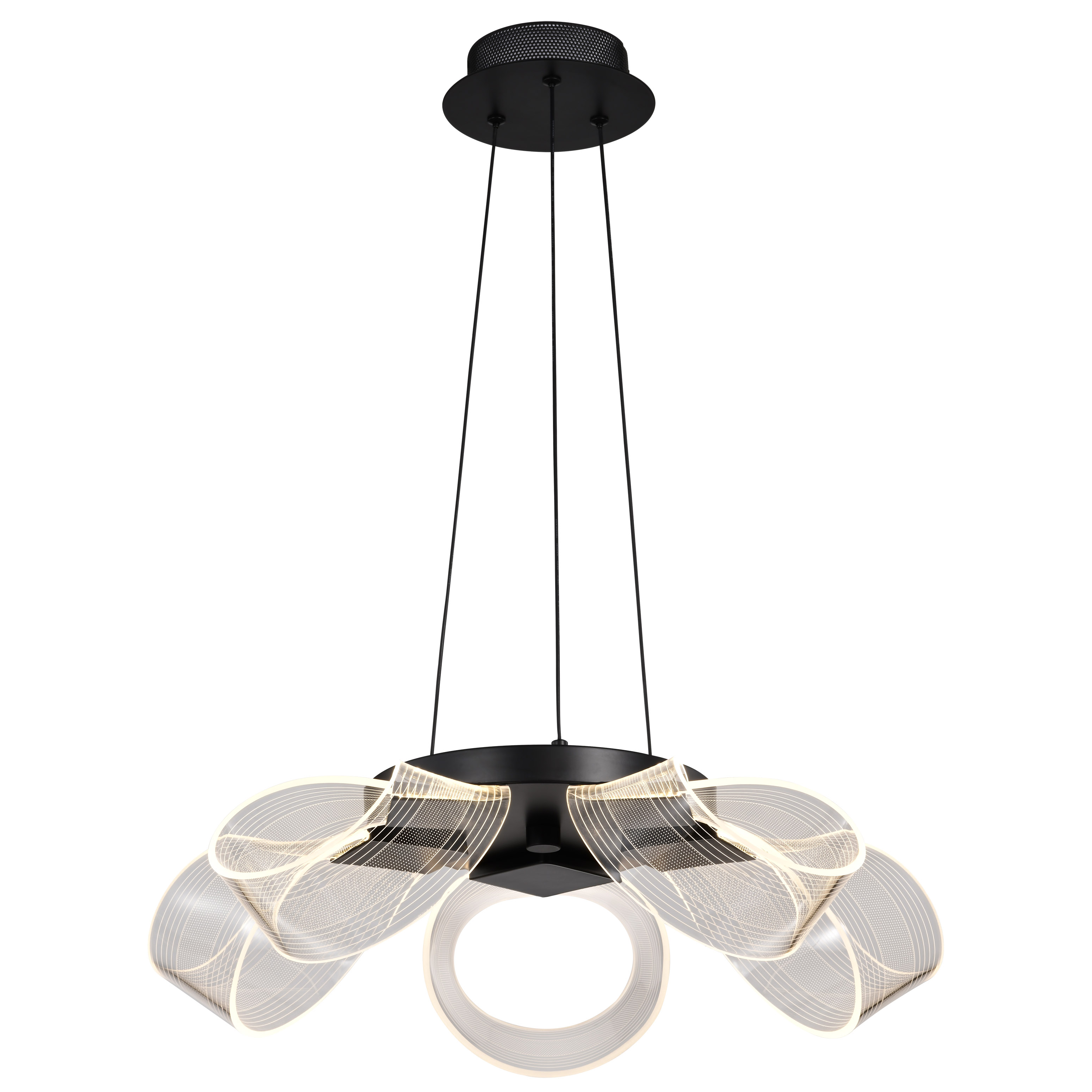BARNETT 21" LED 5 LIGHT CHAND - 62-2036