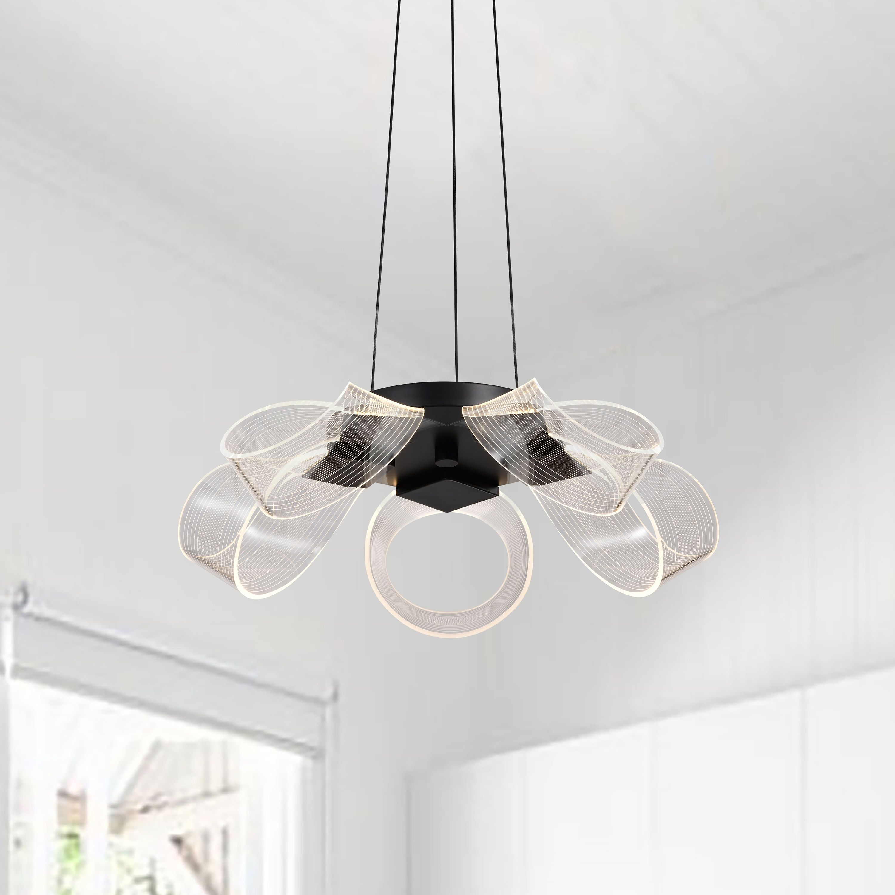 BARNETT 21" LED 5 LIGHT CHAND - 62-2036