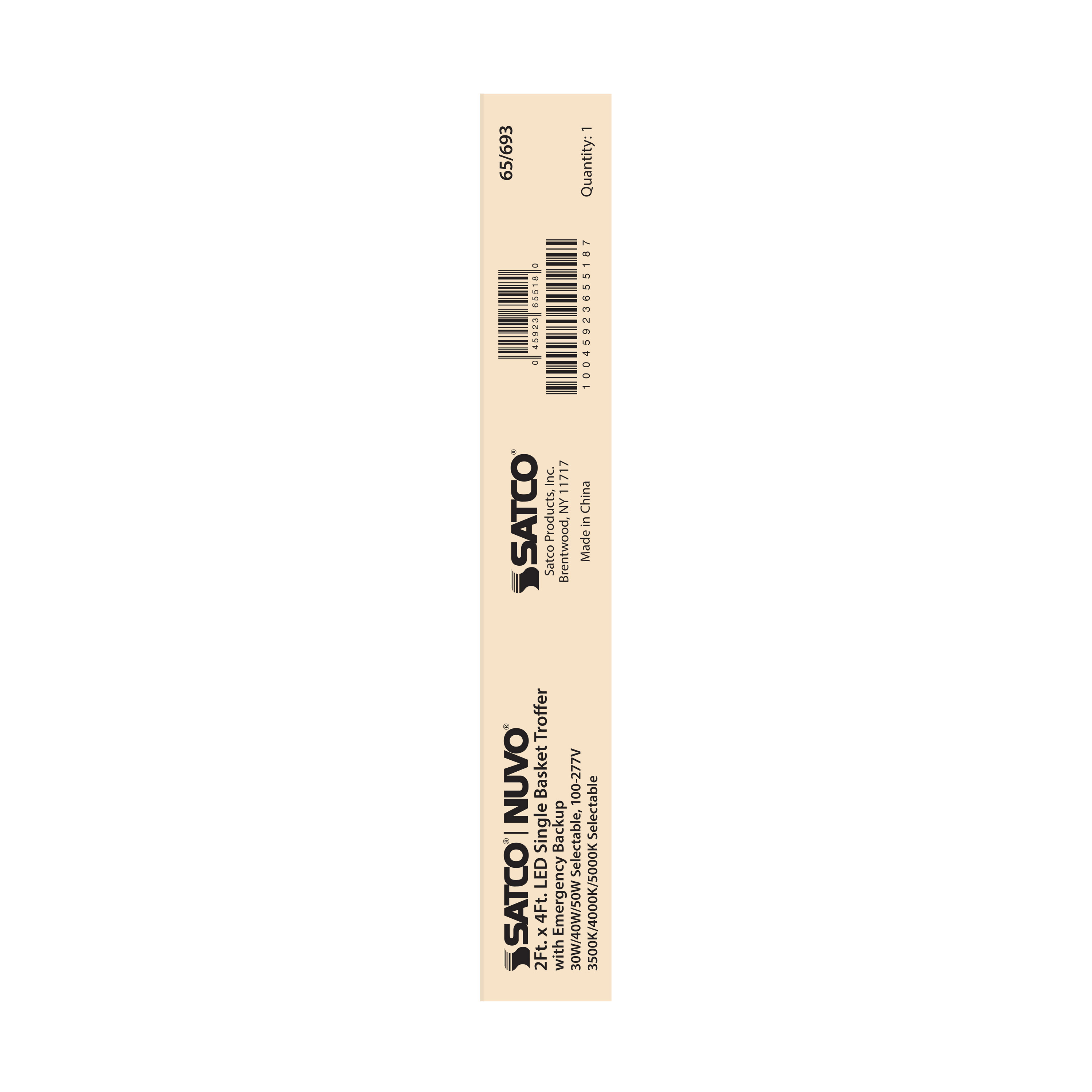 2X4 EM SINGLE BASKET TROFFER - 65-693
