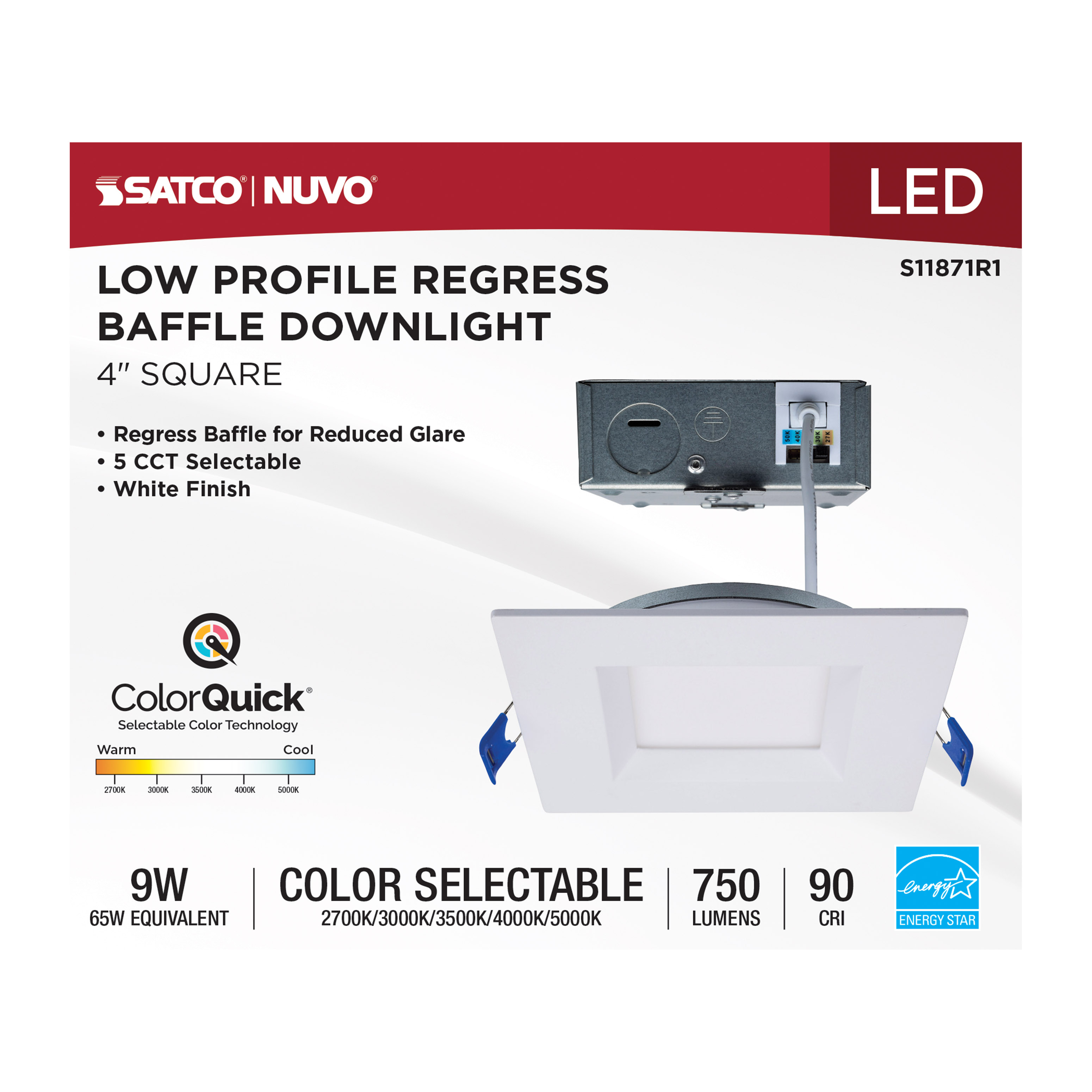 9WLED/DW/4/CCT-SEL/SQ/RD/WH - S11871R1
