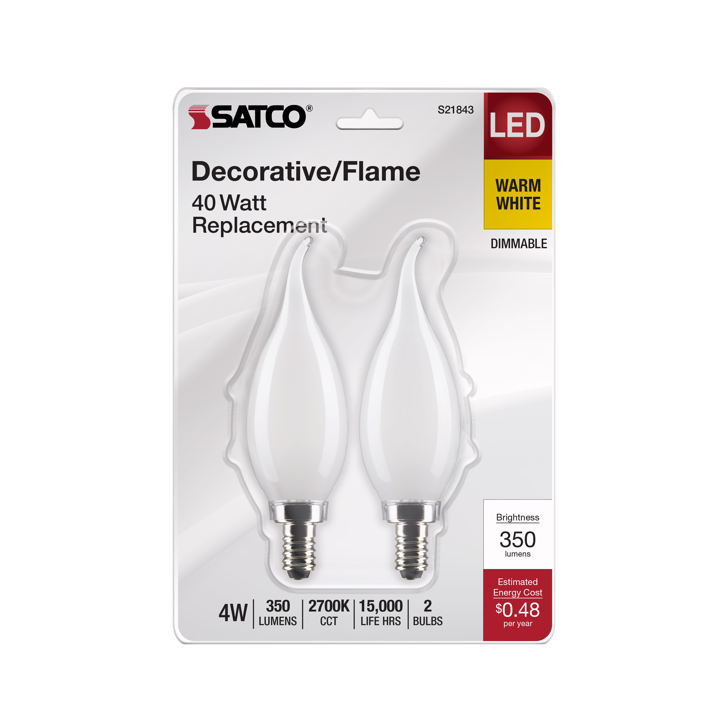 4CA10/LED/927/FR/120V/E12/2CD - S21843