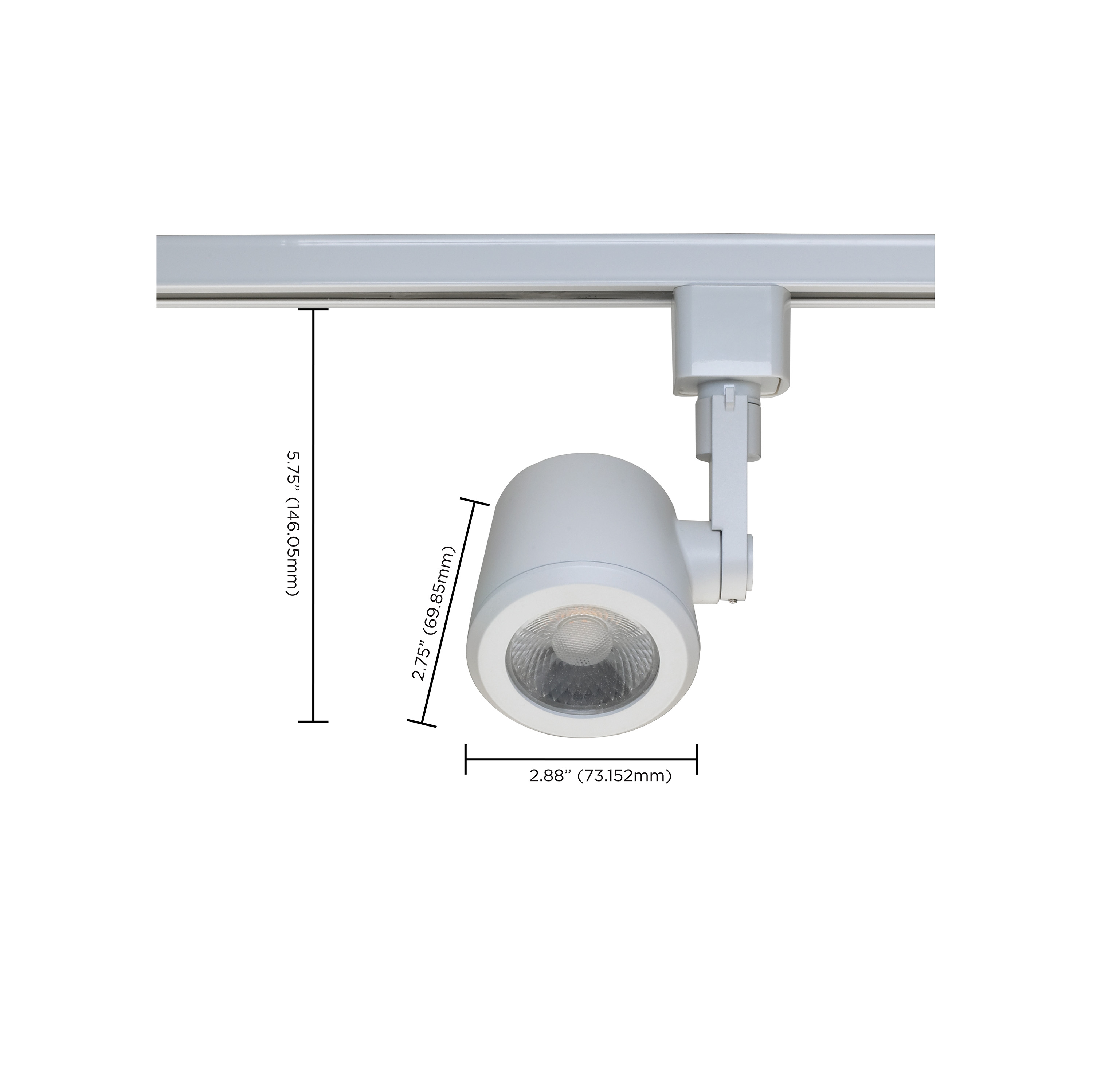 12W LED TRACK HEAD TAPER BACK - TH451