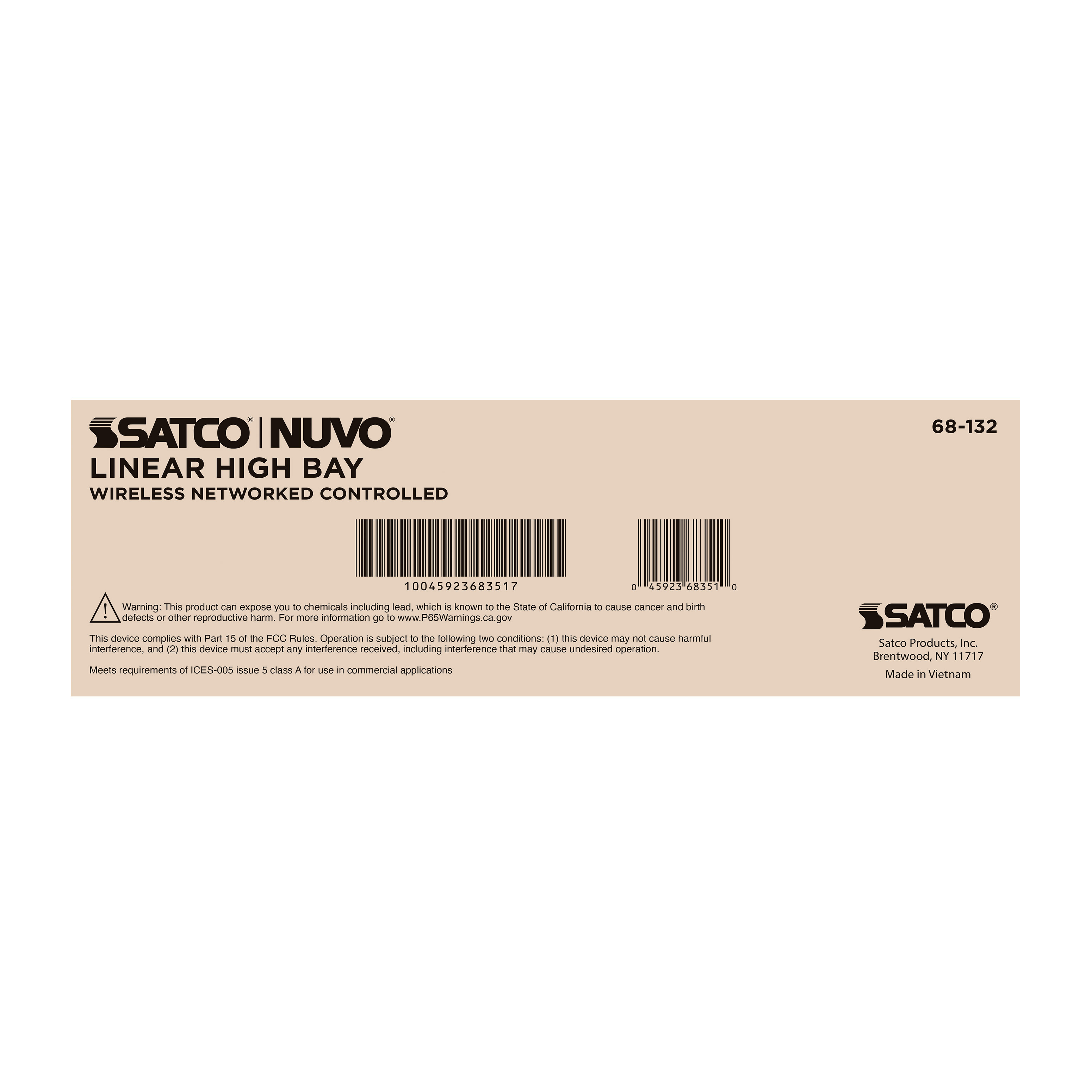DOMINO LINEAR HIGH BAY 120-347 - 68-132