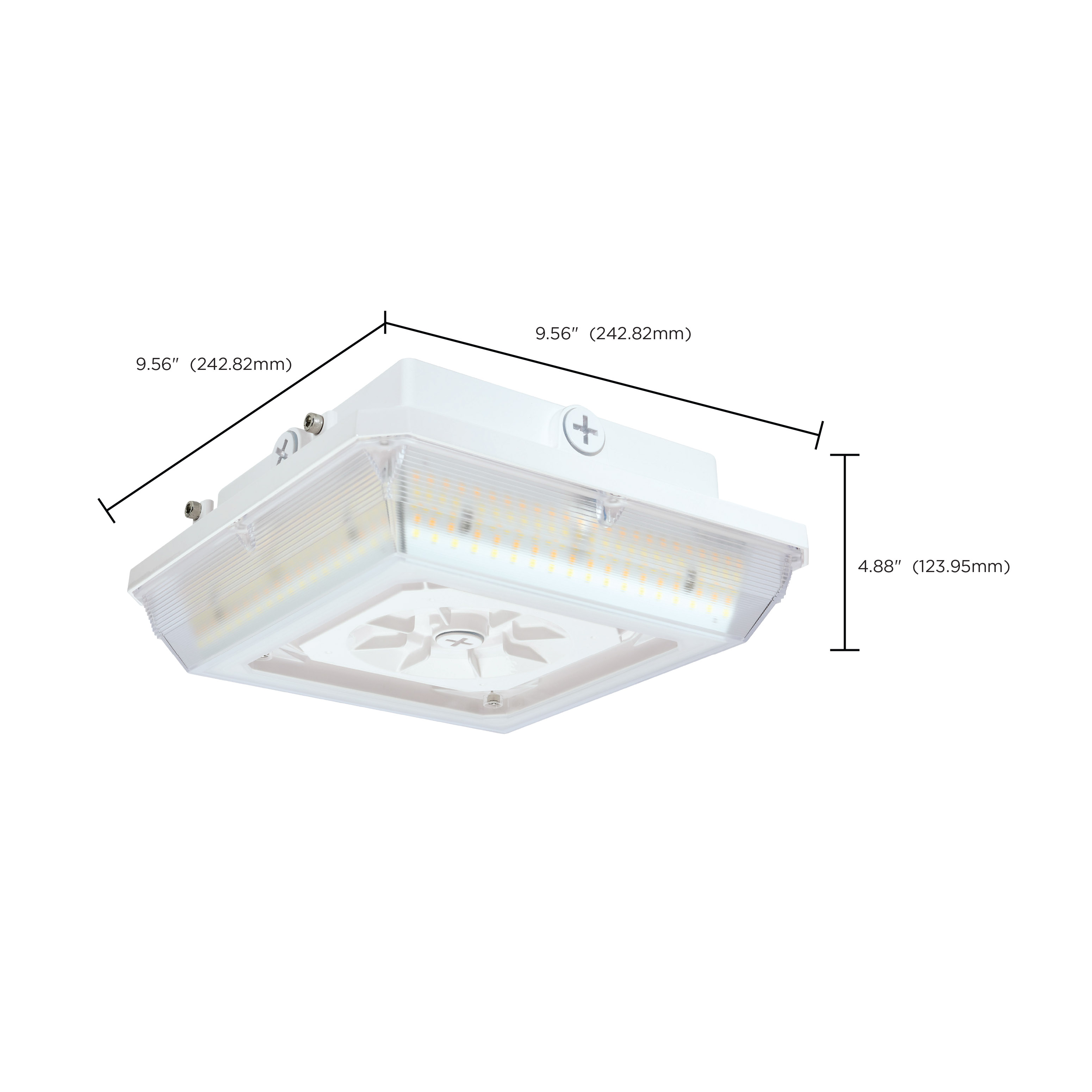 DOMINO WIDE BEAM CANOPY WHITE - 68-161
