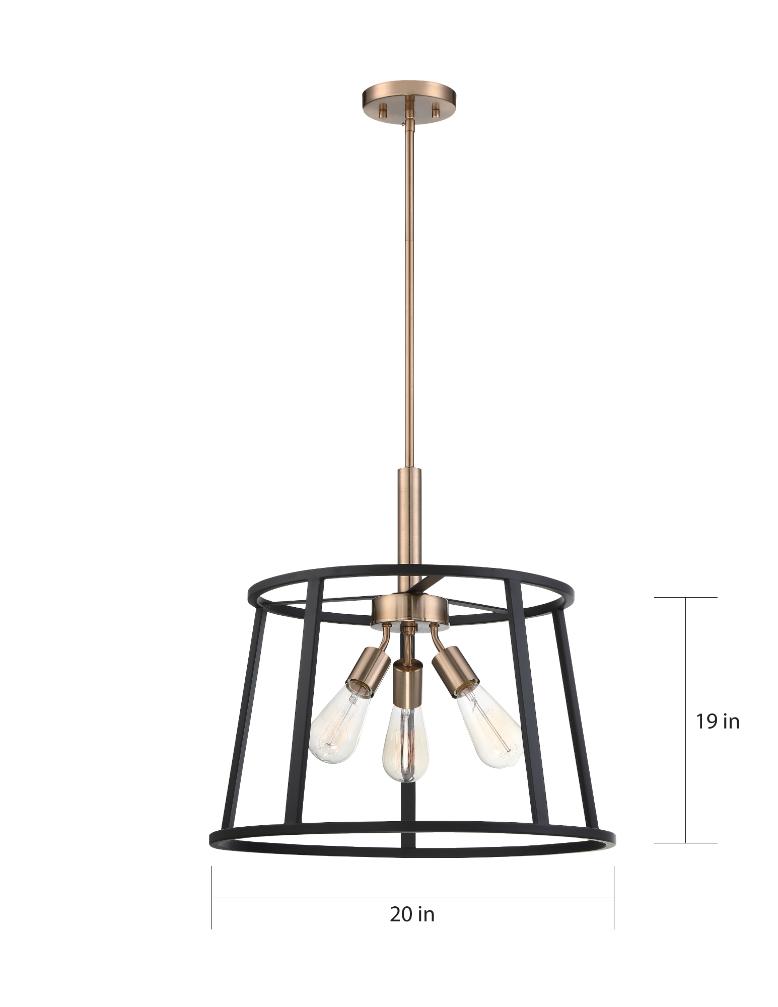 CHASSIS 3 LIGHT PENDANT - 60-6642