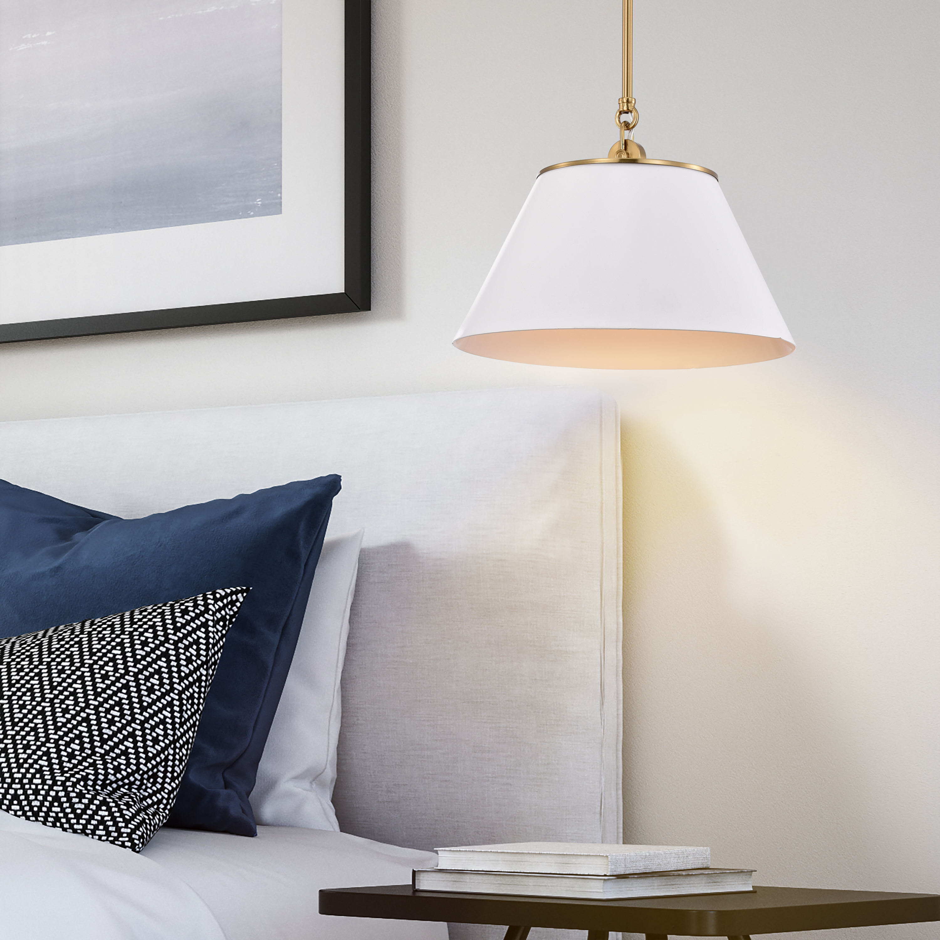 DOVER 1 LIGHT MEDIUM PENDANT - 60-7412