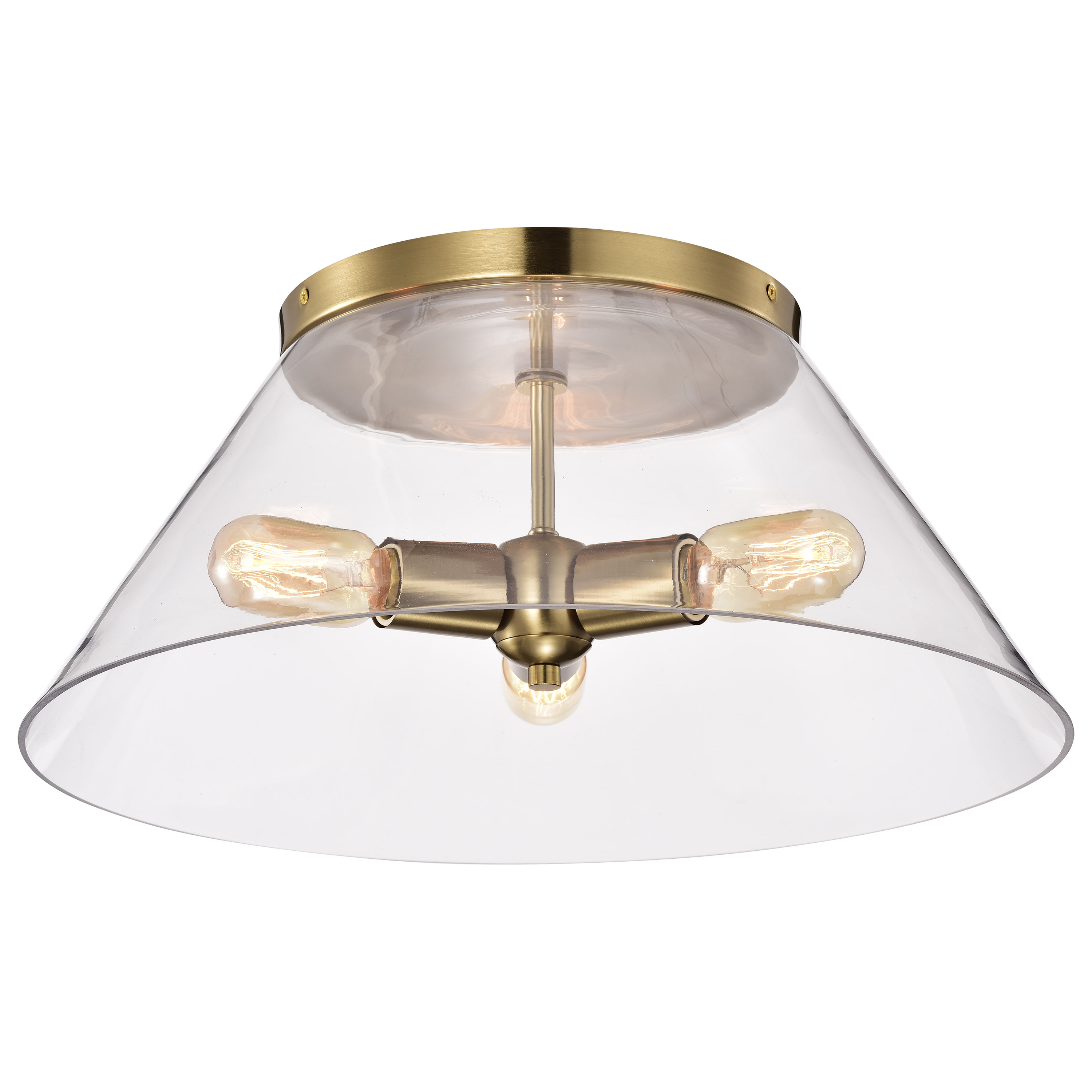 DOVER 3 LIGHT LARGE FLUSH - 60-7422