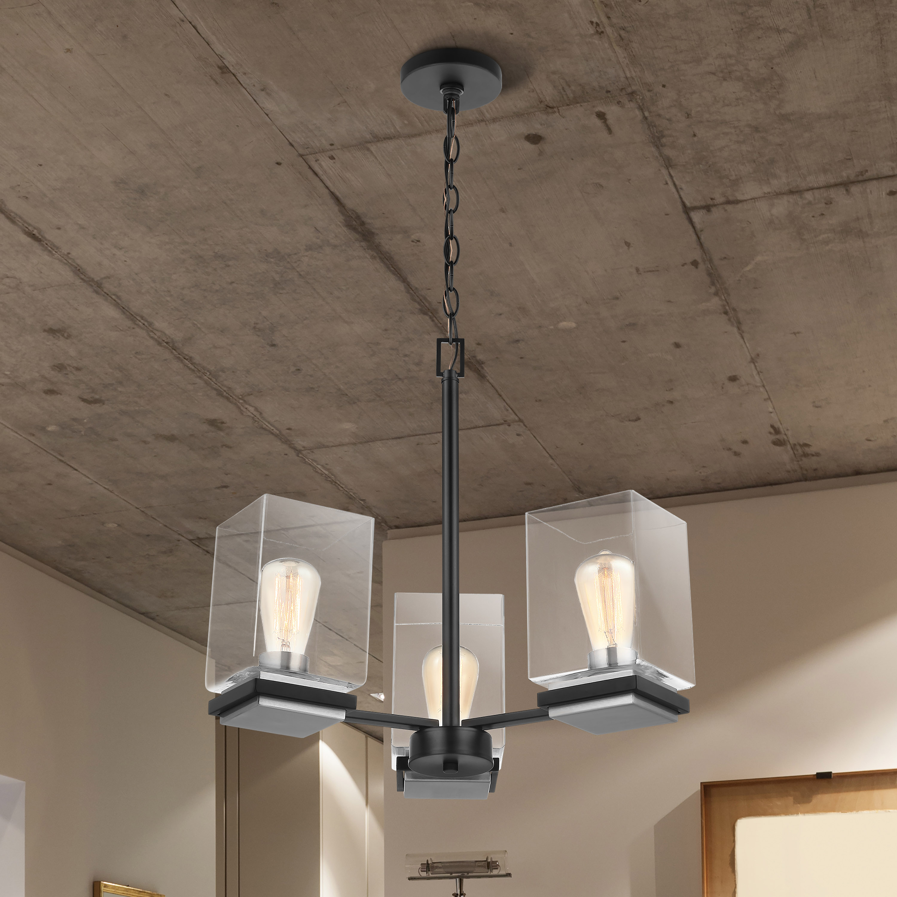 CROSSROADS 3 LT CHANDELIER - 60-7655