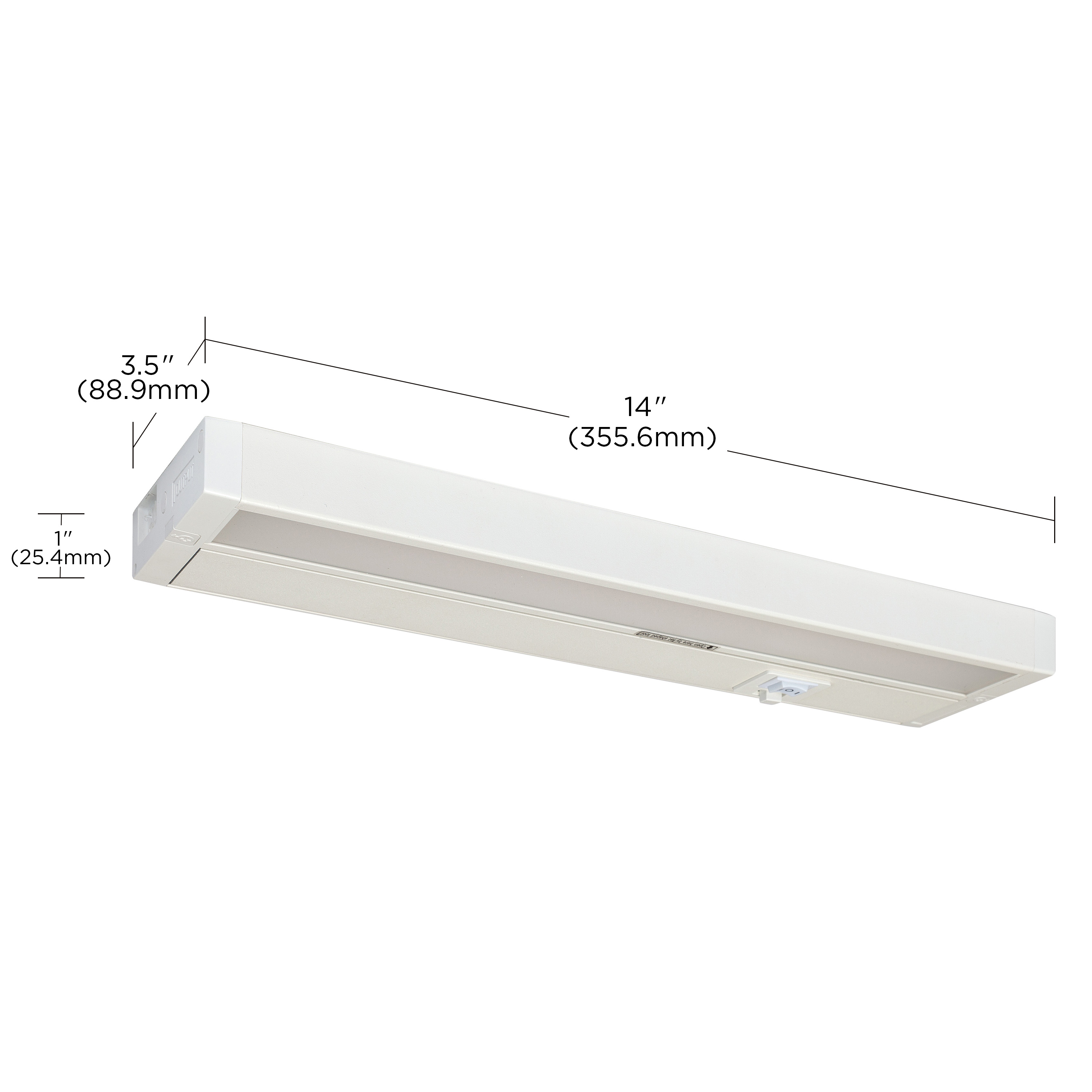 UNDER CAB LED 3CCT 14" - WH - 63-502