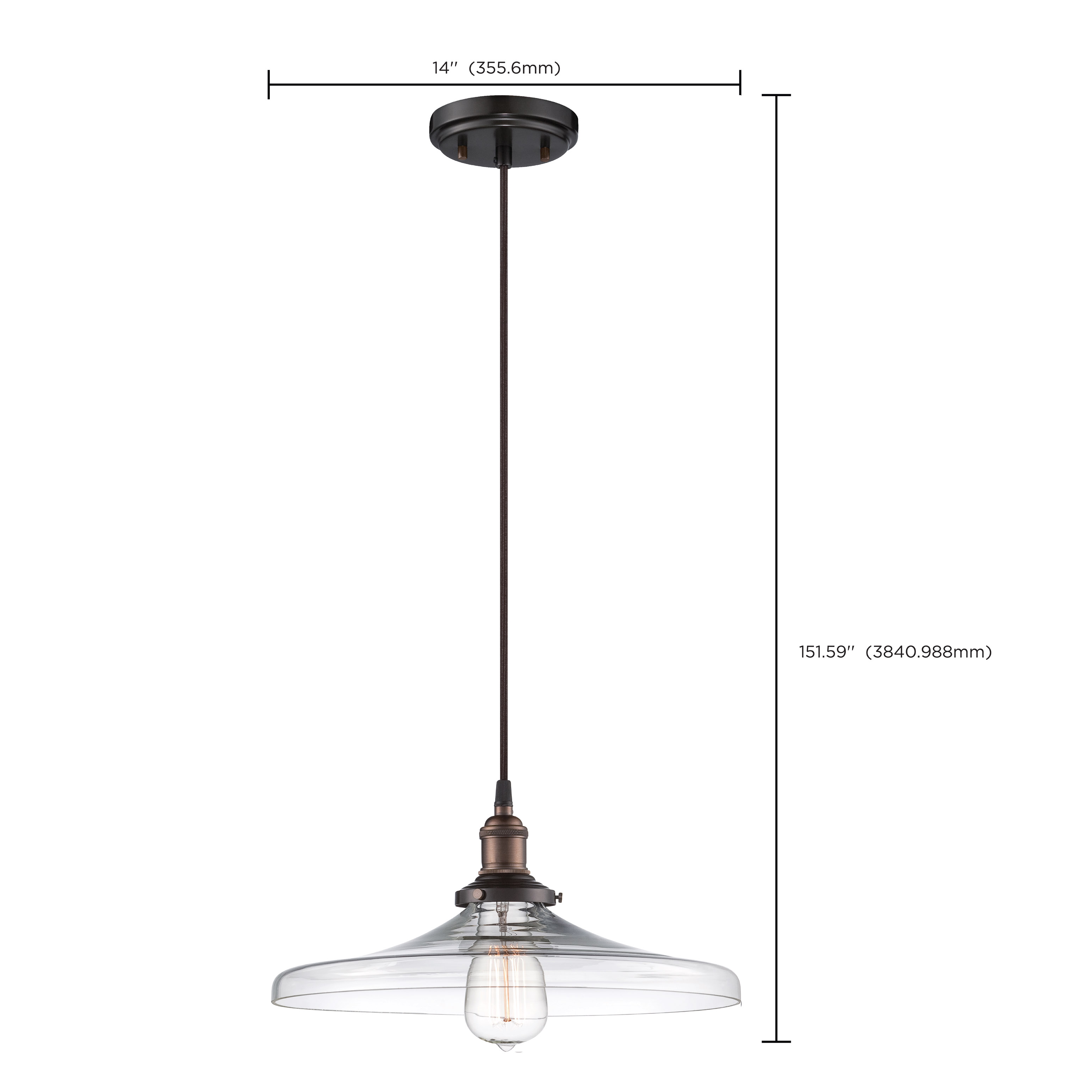 1 LT VINTAGE PENDANT - 60-5507