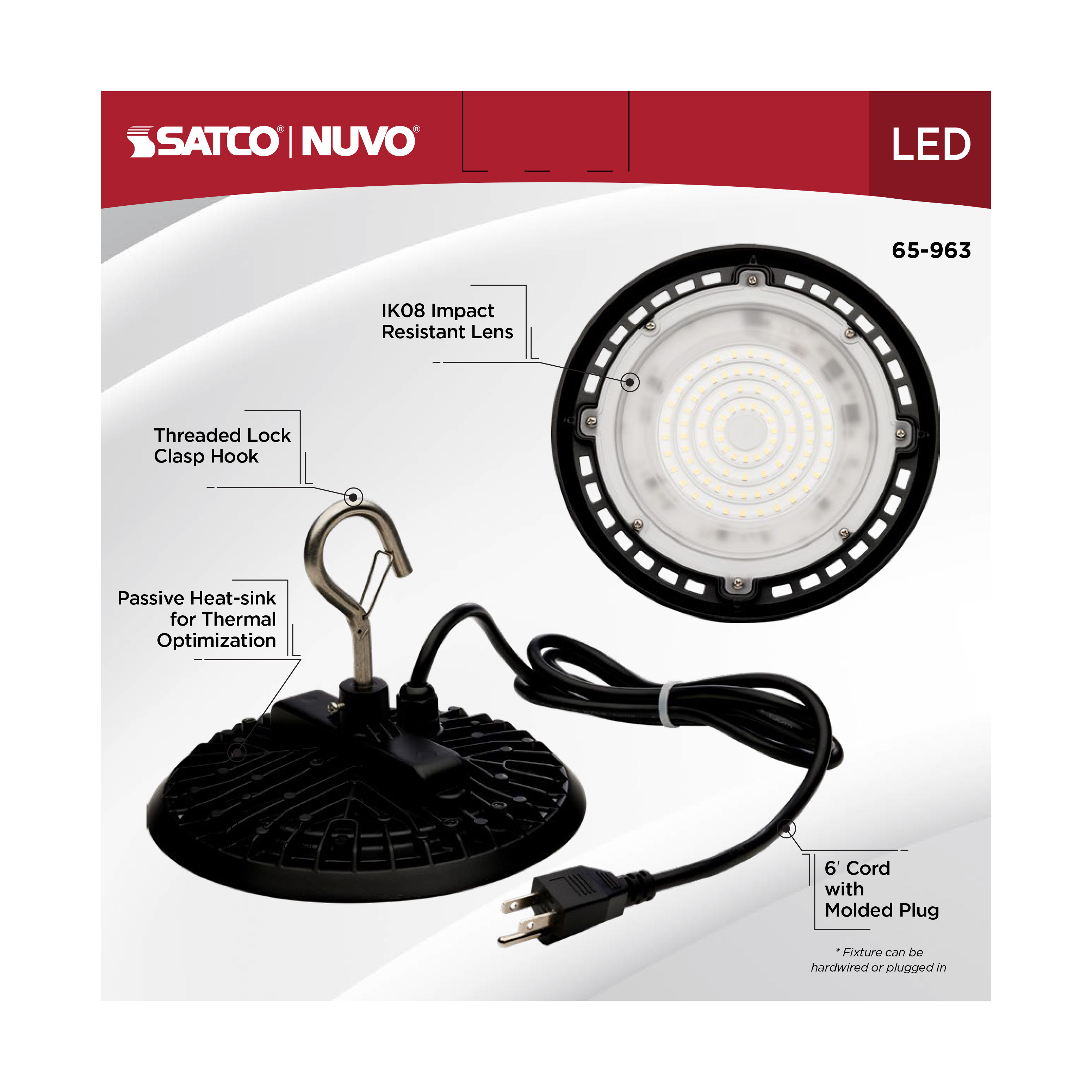 LED 80W UFO W/PLUG/120V - 65-963