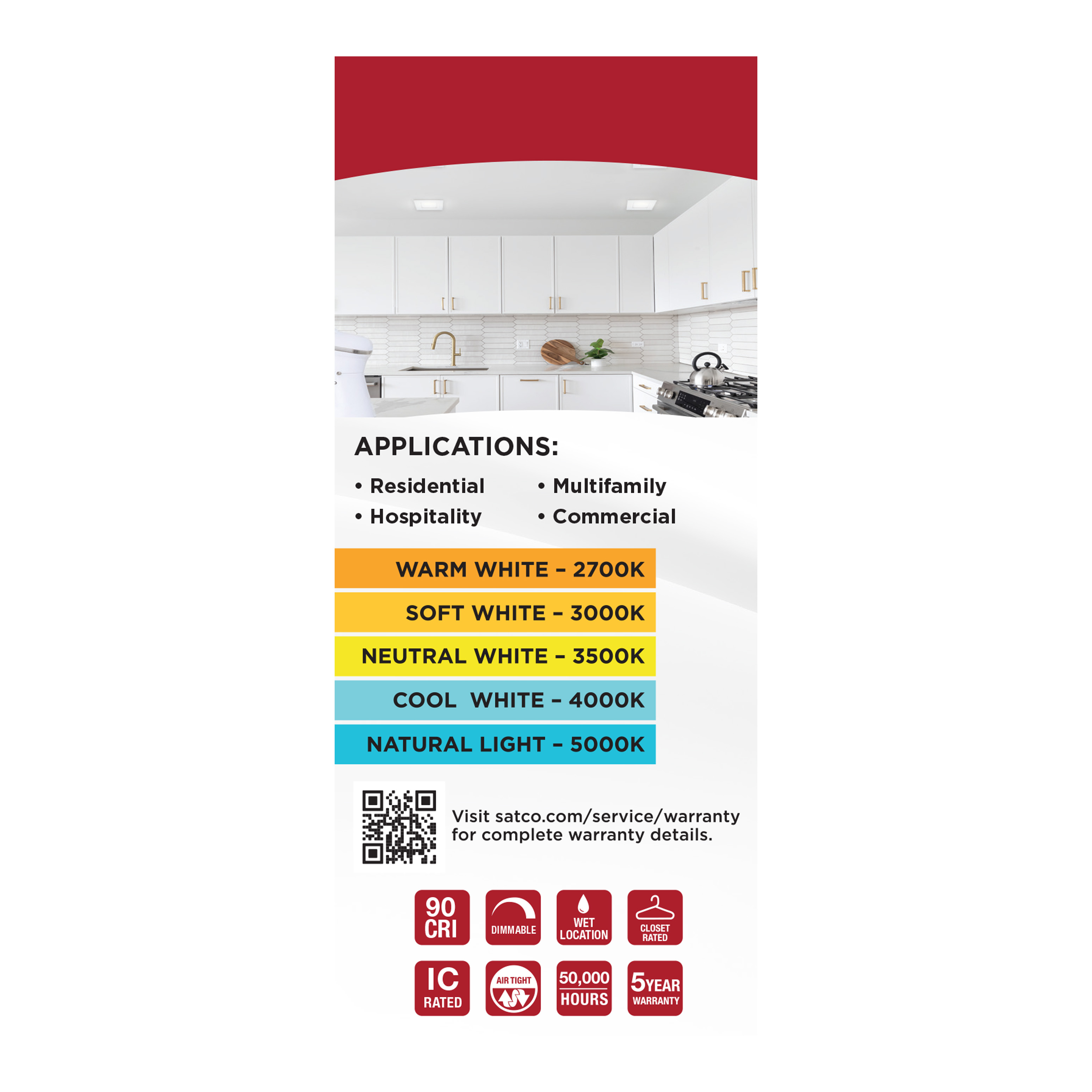 S11829R1 10WLED/DW/EL/4/CCT-SEL/SQ/RD