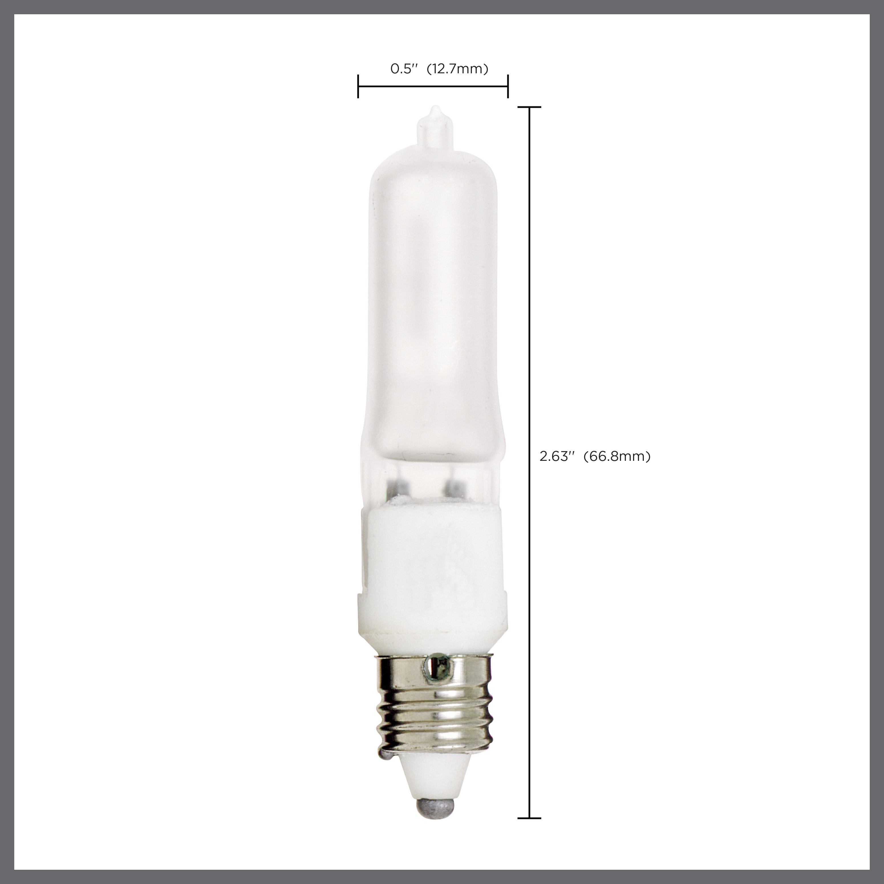 100W MINI-CAN FROSTED 120V. - S1916