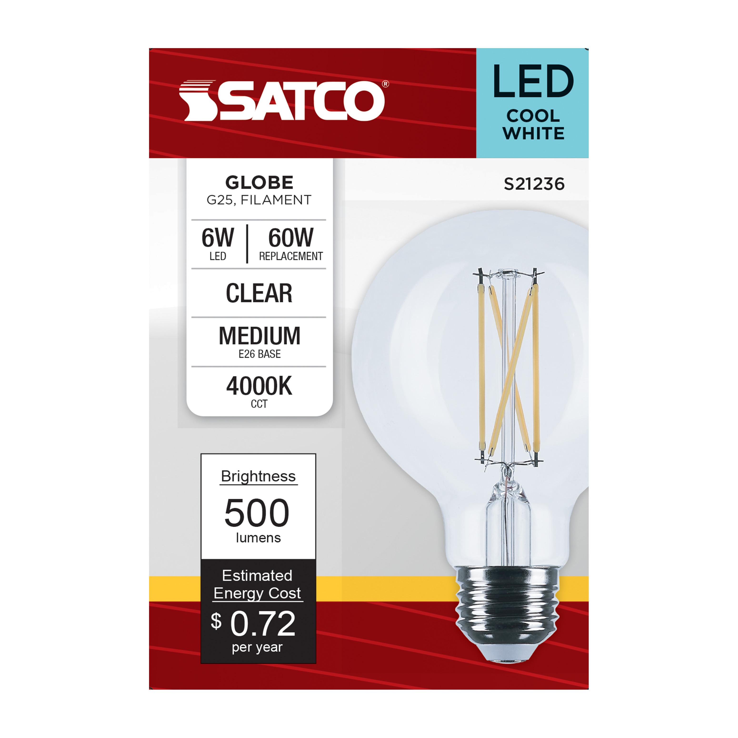 S21236 6G25/LED/CL/940/120V