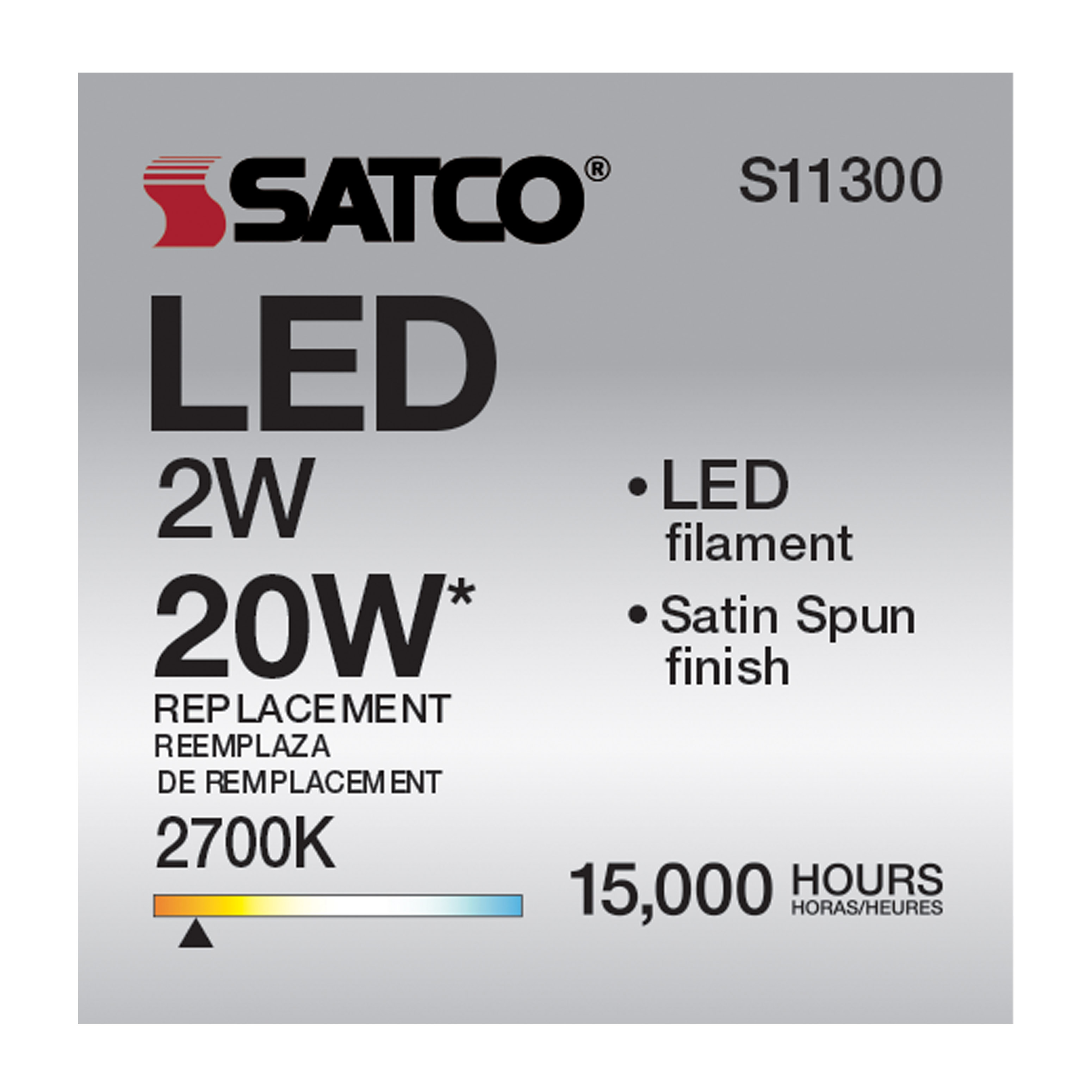 2CA11/LED/SA/E12/27K/120V - S11300